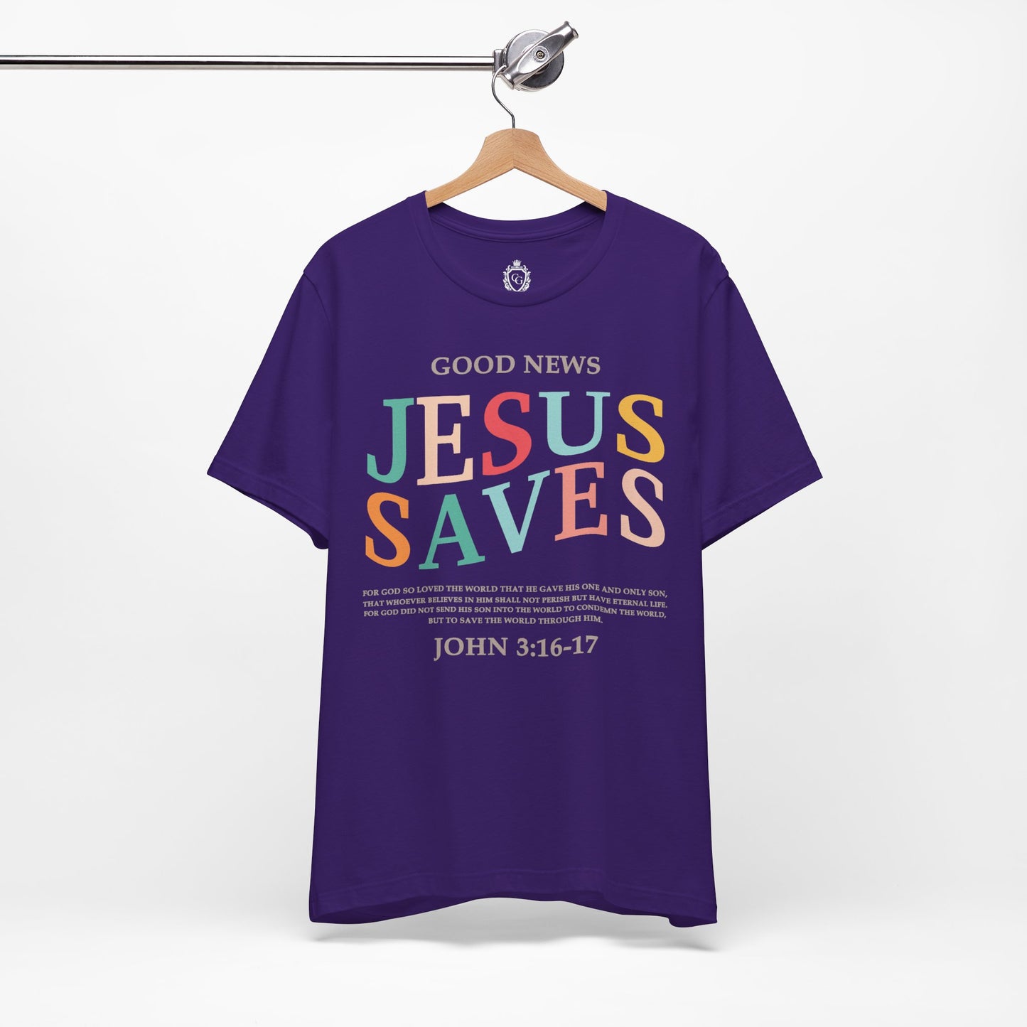 Jesus Saves Jersey Short Sleeve Tee