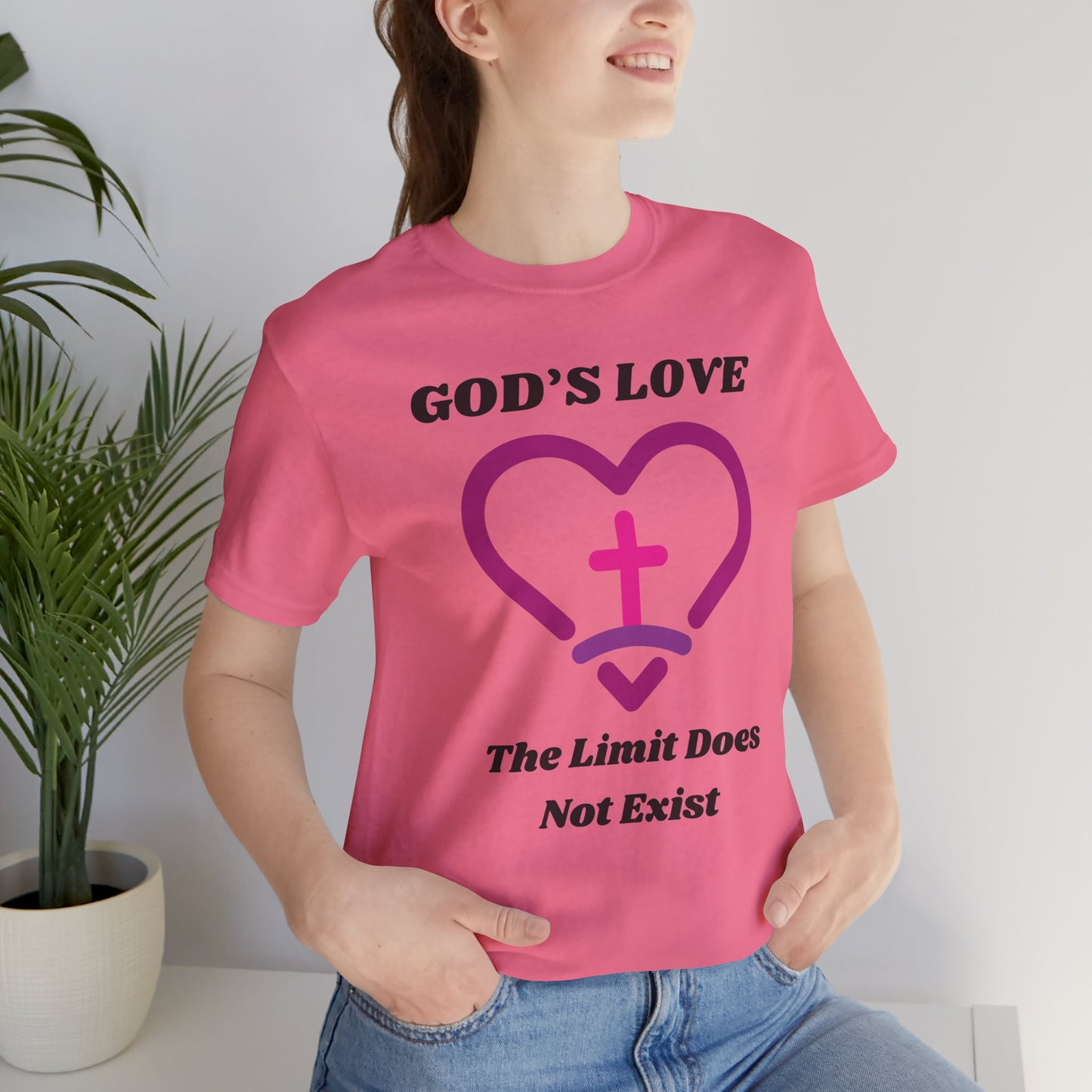 God's Love The Limit Does Not Exist Jersey Short Sleeve Tee