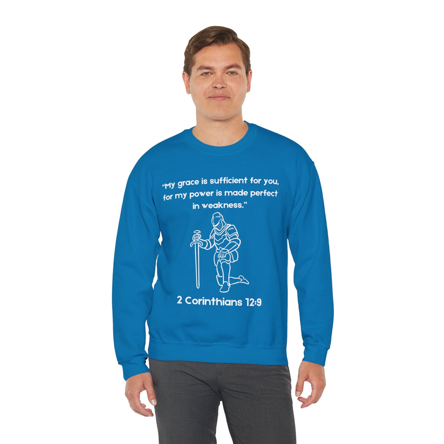 My Grace Is Sufficient Heavy Blend™ Crewneck Sweatshirt