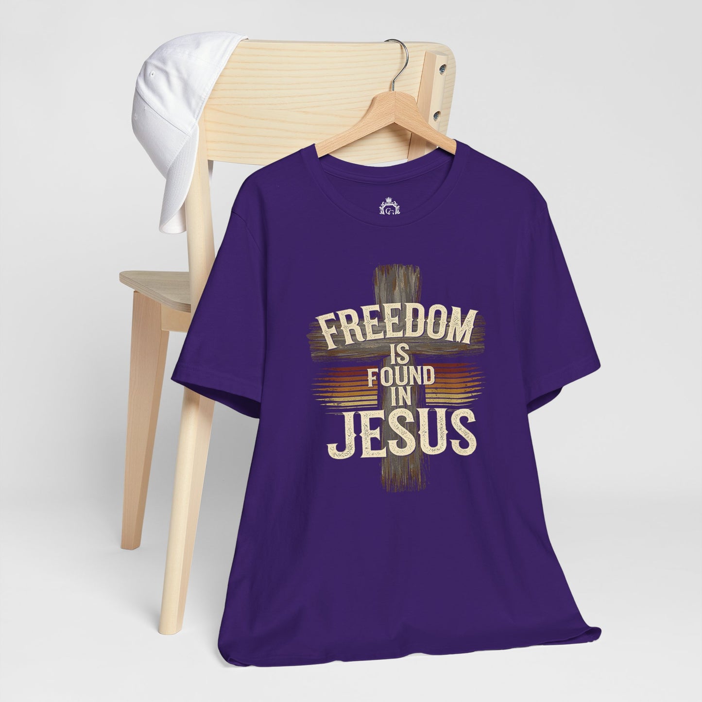 Freedom in found in Jesus Jersey Short Sleeve Tee