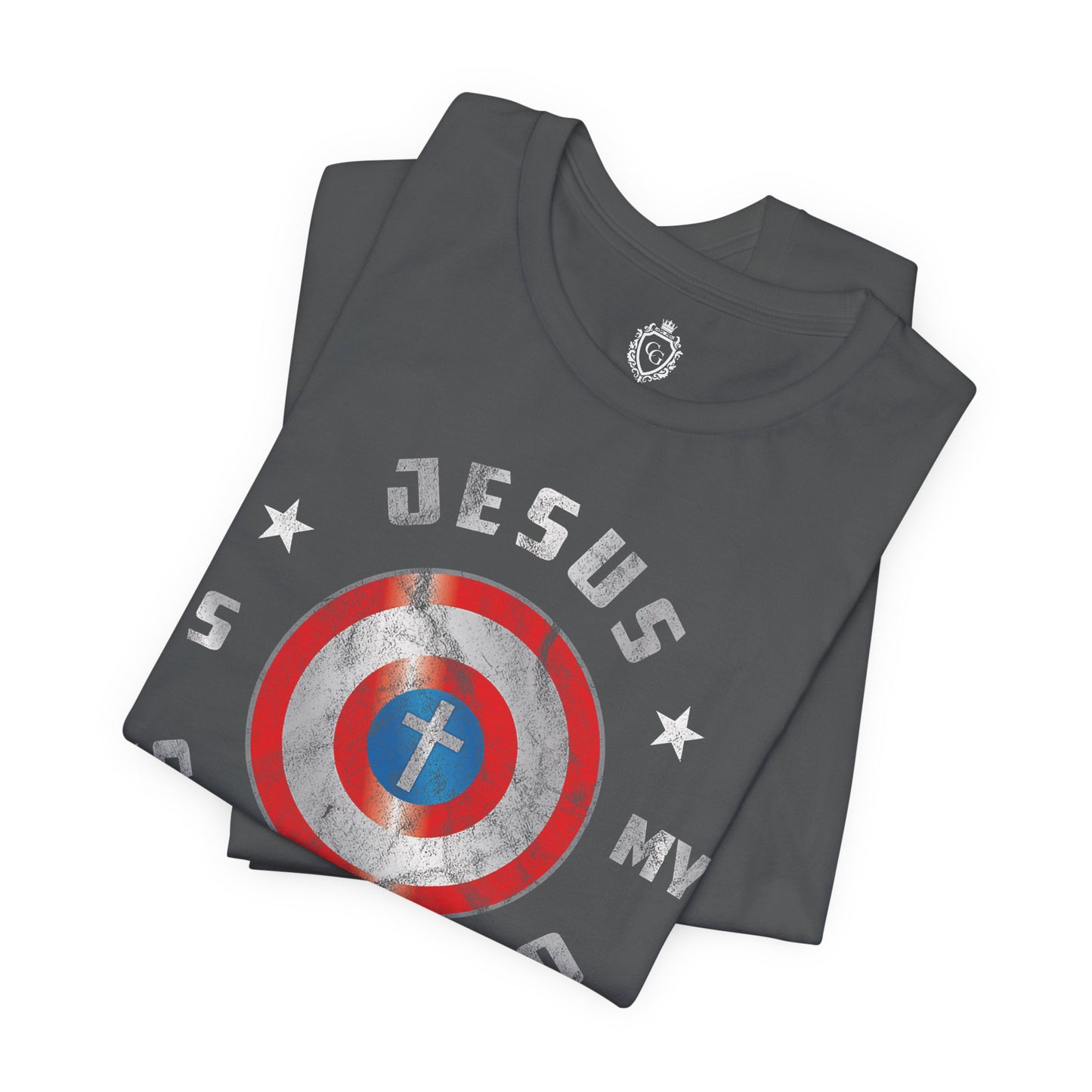 Jesus Is My Super Hero Jersey Short Sleeve Tee