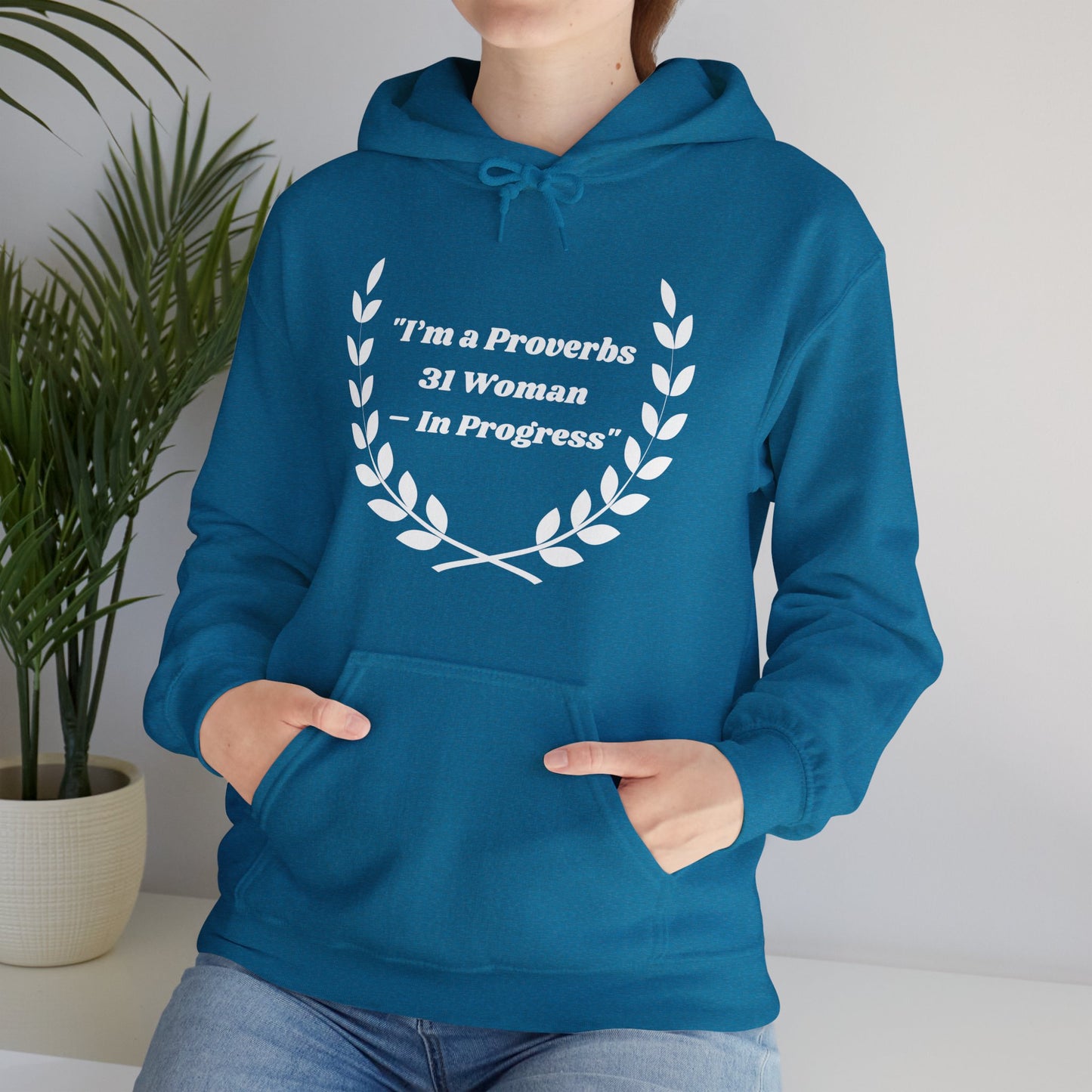 Proverbs 31 Woman In Progress Heavy Blend™ Hooded Sweatshirt