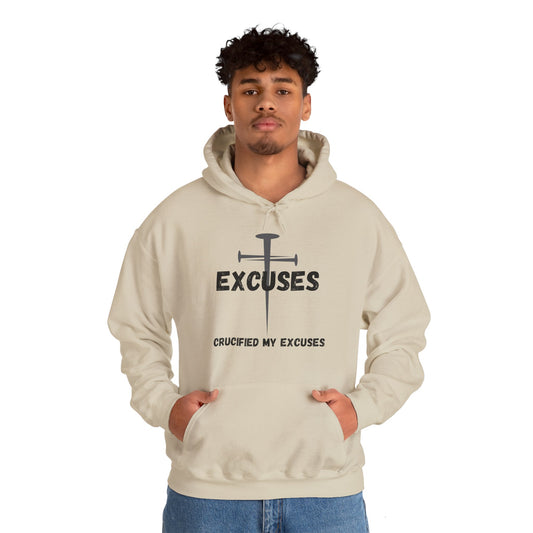 Crucified My Excuses Heavy Blend™ Hooded Sweatshirt