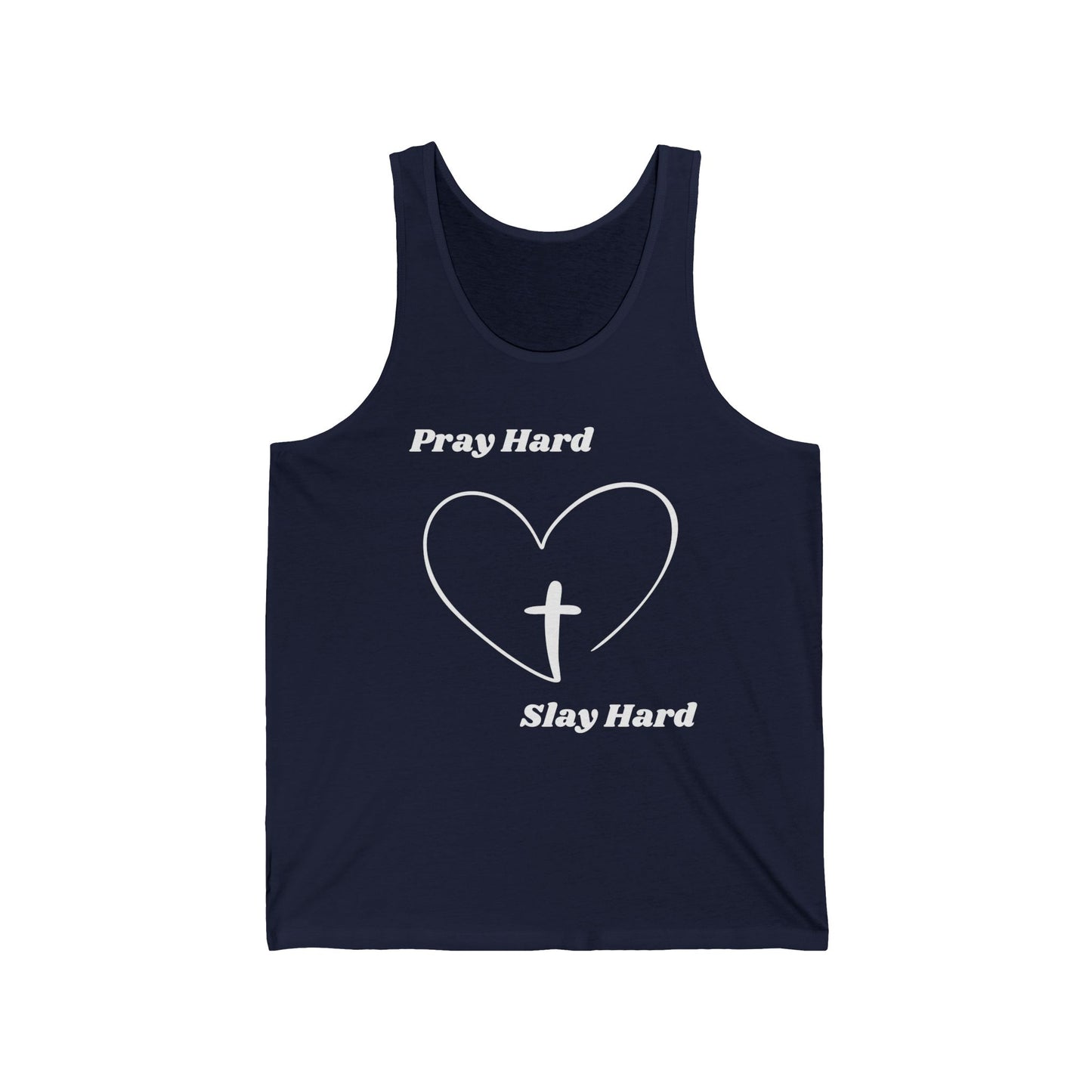 Pray Hard Slay Hard Jersey Tank