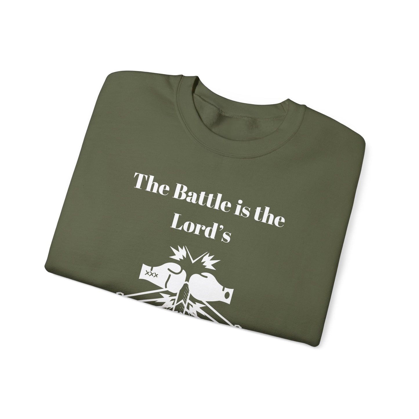 Men's Sweatshirt - The Battle Is The Lord's