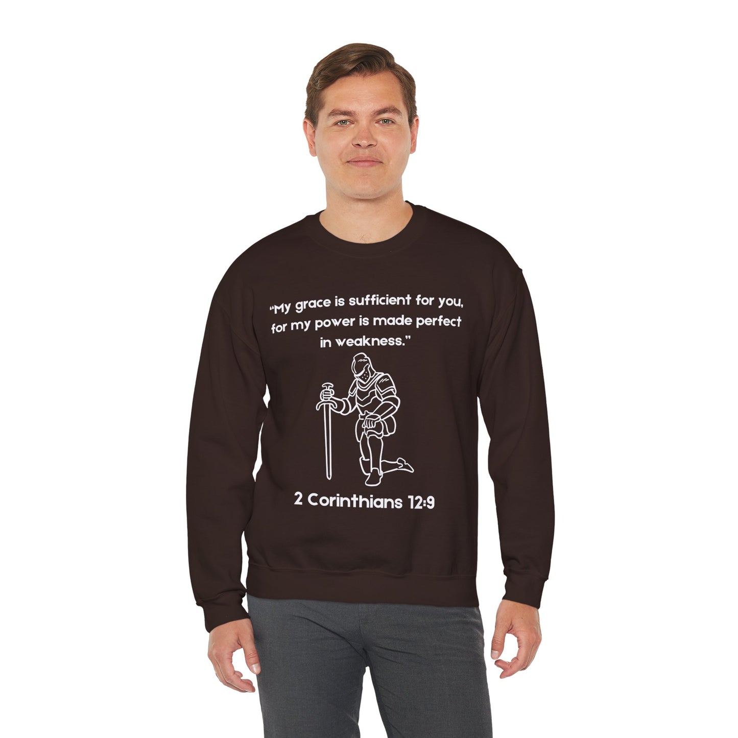 My Grace Is Sufficient Heavy Blend™ Crewneck Sweatshirt