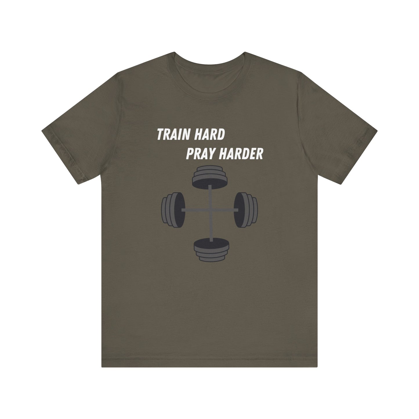 Train Hard Pray Harder Jersey Short Sleeve Tee