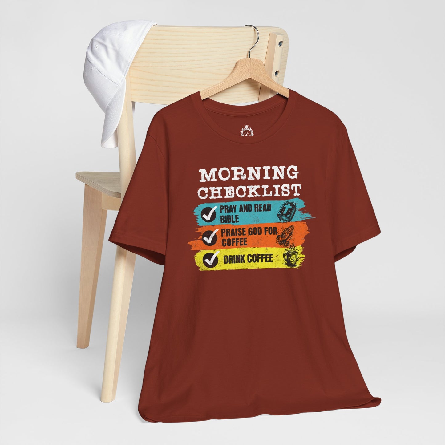 Morning Checklist Jersey Short Sleeve Tee