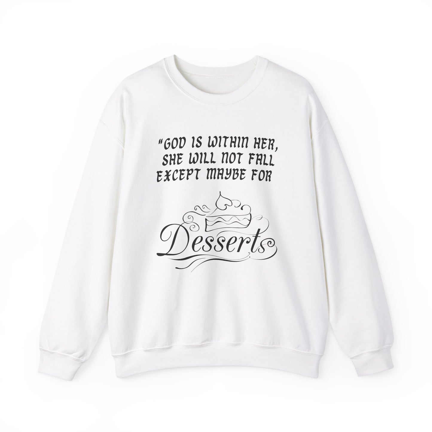 God Is Within Her Heavy Blend™ Crewneck Sweatshirt