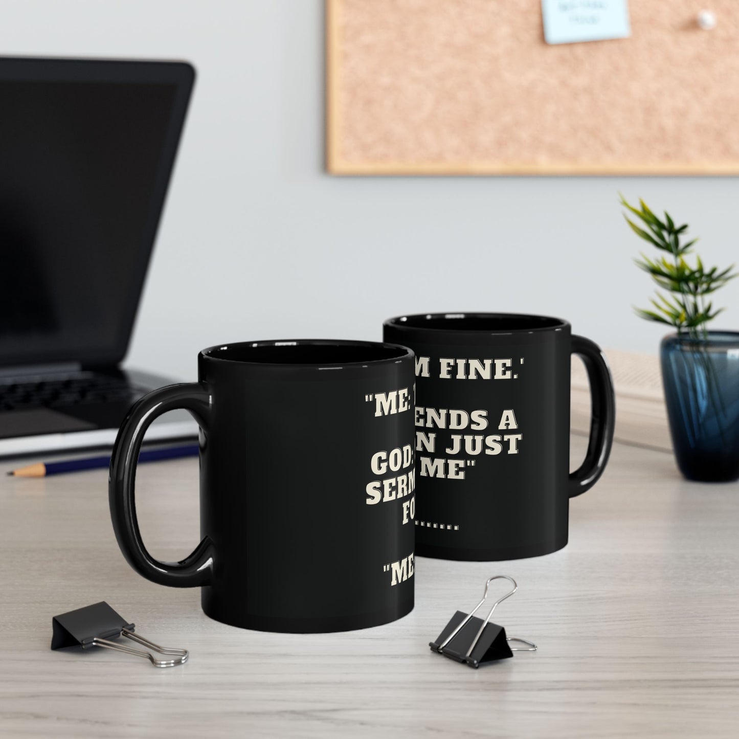 Sermon Just For Me Black Mug (11oz, 15oz)