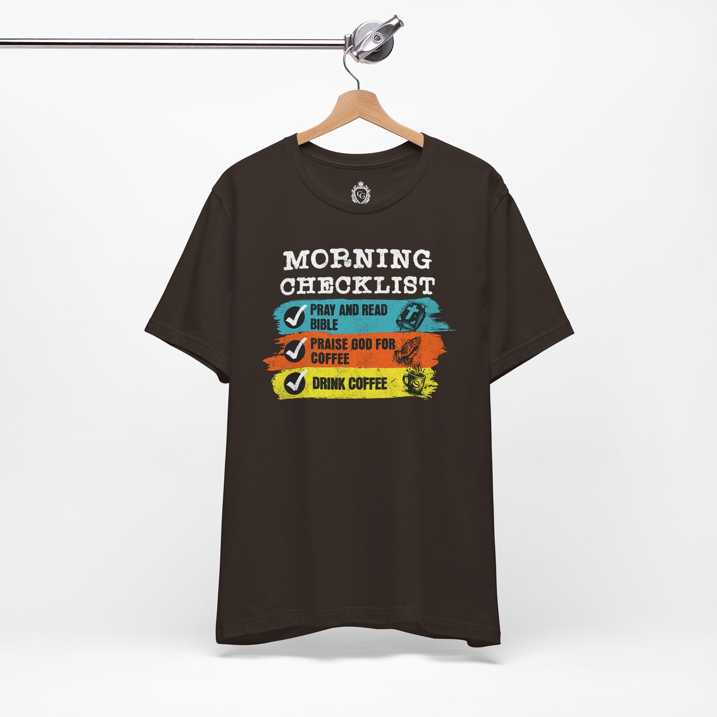 Morning Checklist Jersey Short Sleeve Tee