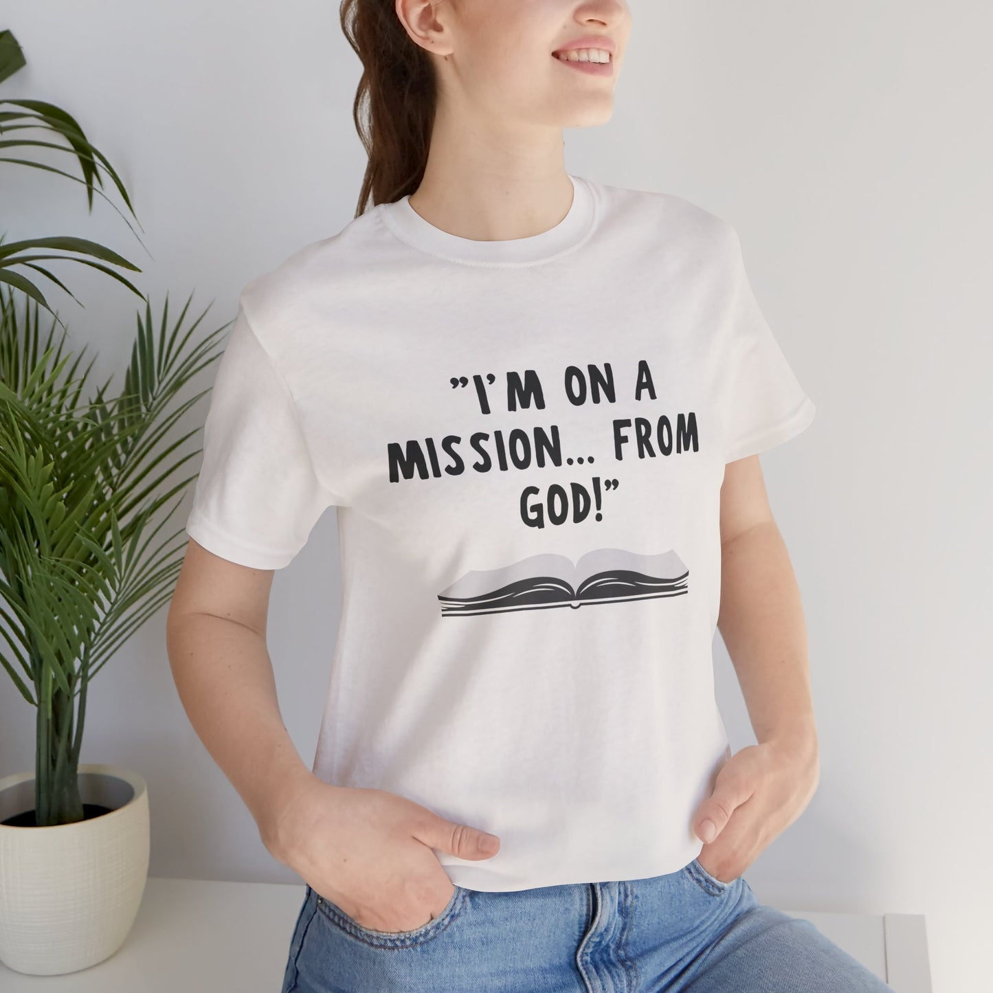 I'm On A Mission From God Jersey Short Sleeve Tee