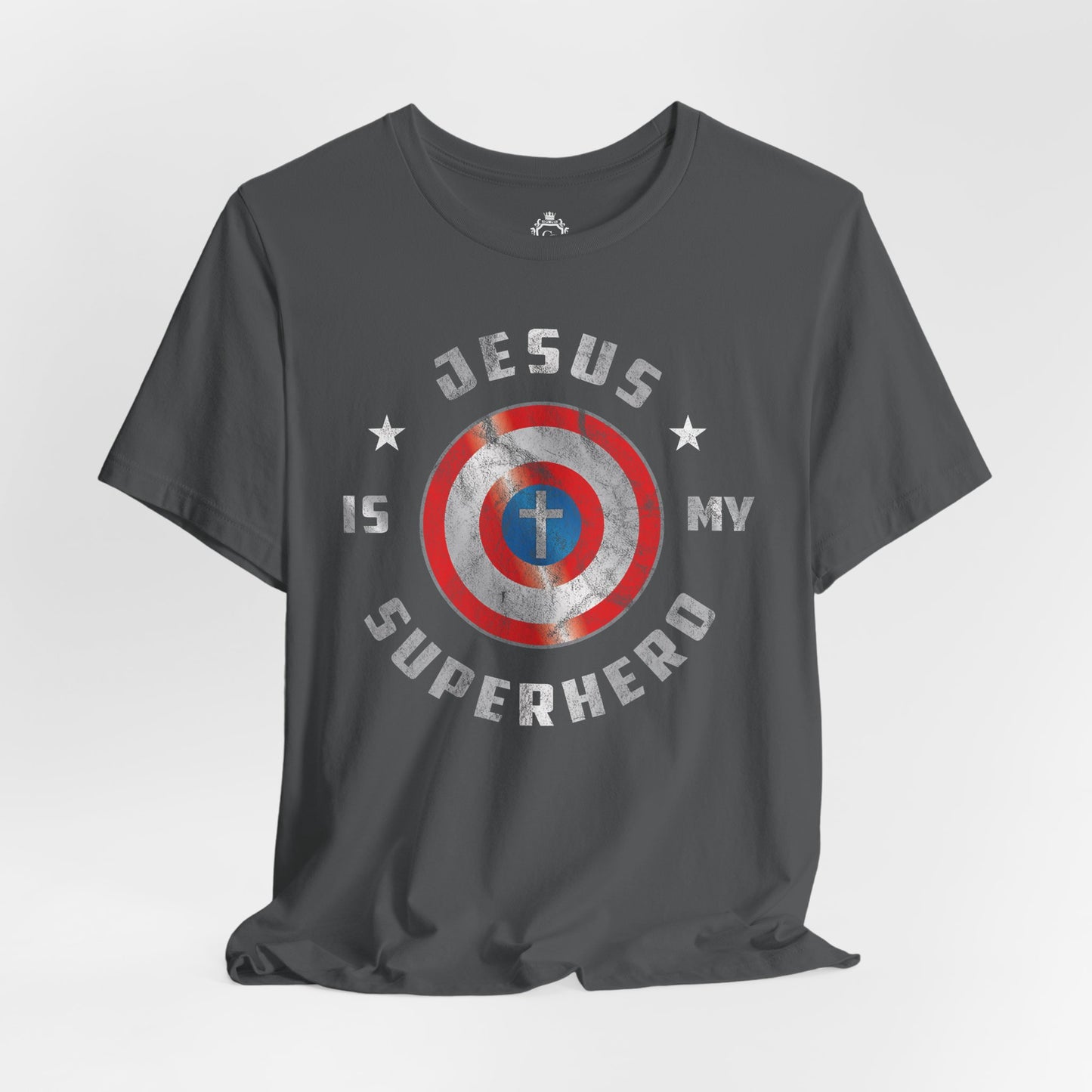 Jesus Is My Super Hero Jersey Short Sleeve Tee