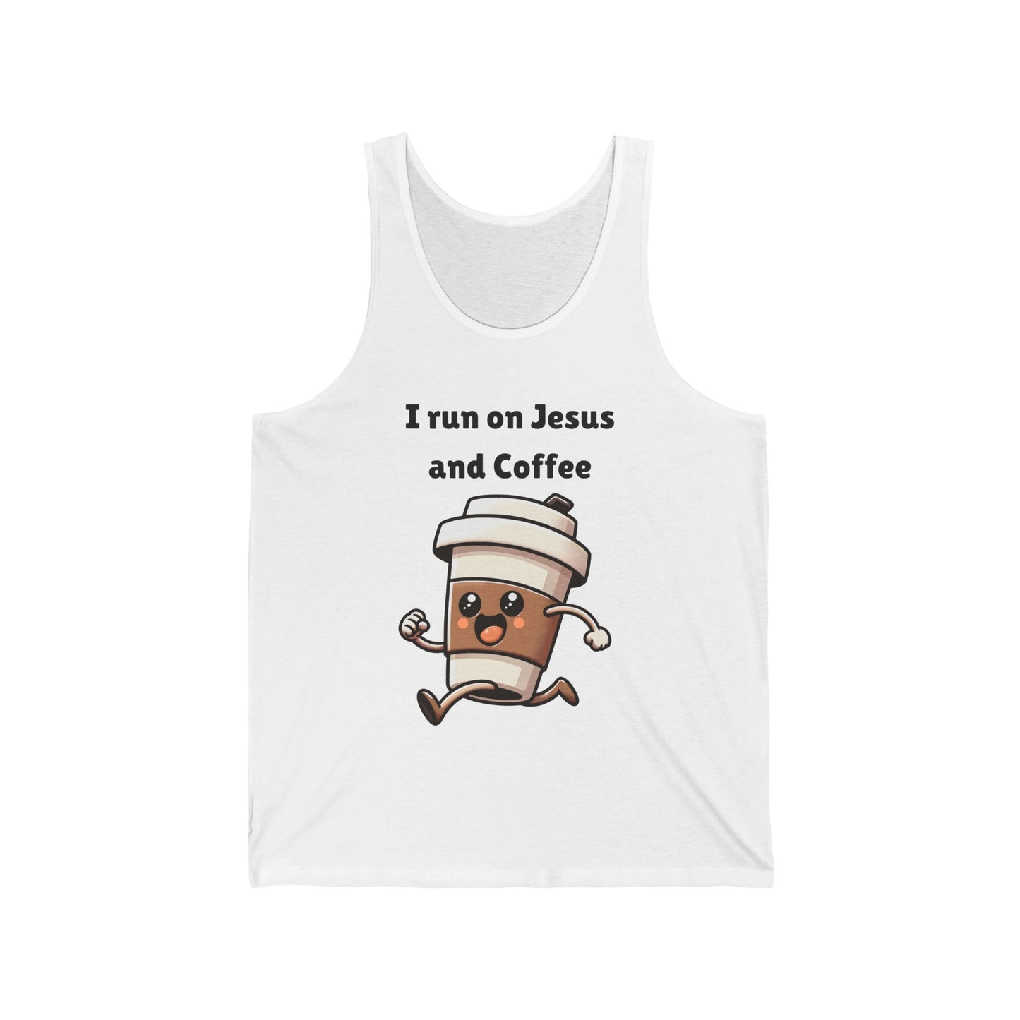 I Run On Coffee And Jesus Jersey Tank