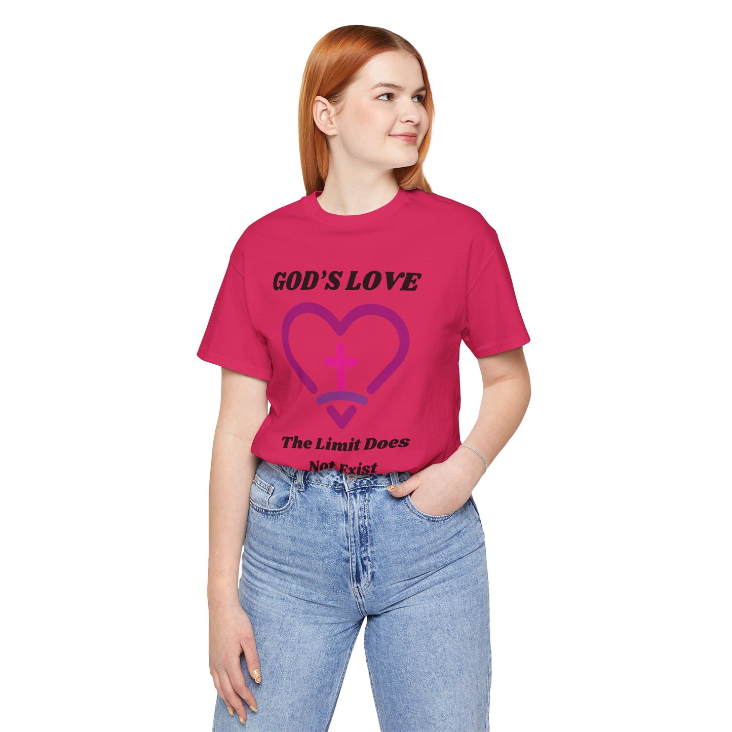 God's Love The Limit Does Not Exist Jersey Short Sleeve Tee