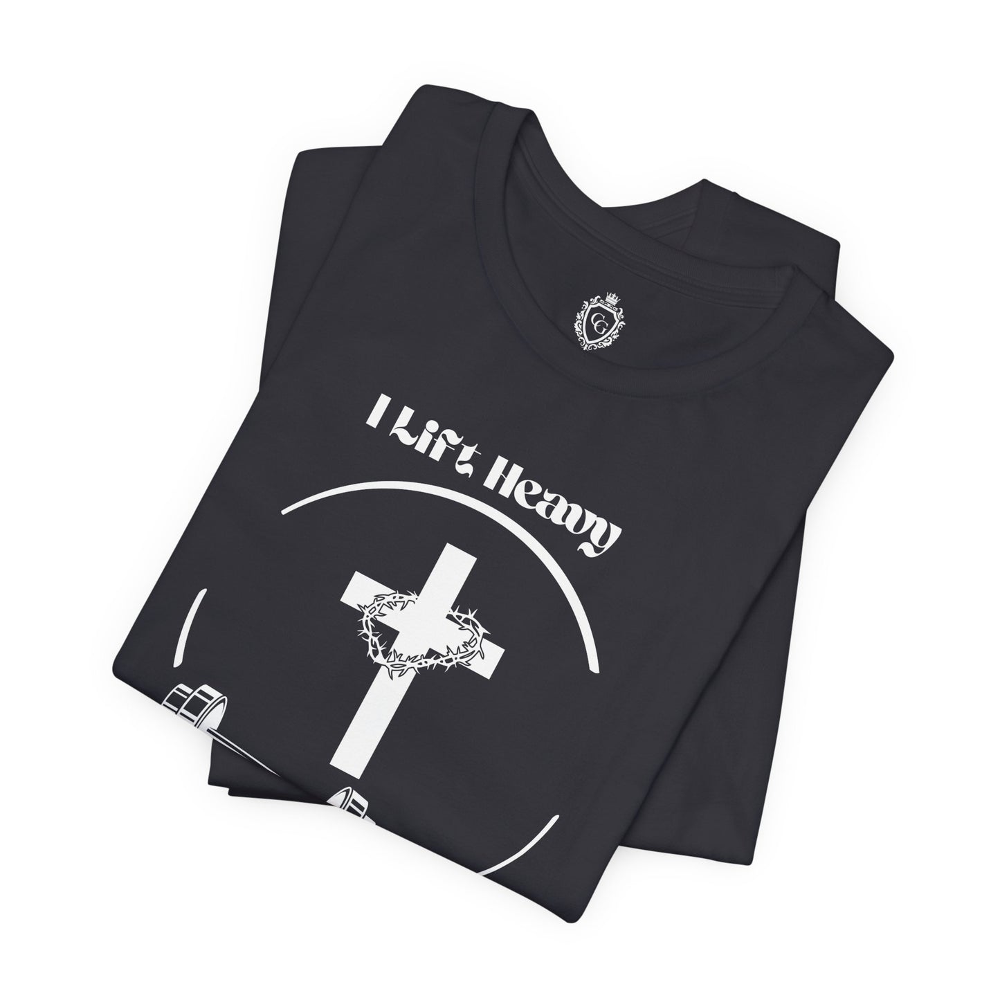 I Lift Heavy But He Lifted Heavier Jersey Short Sleeve Tee