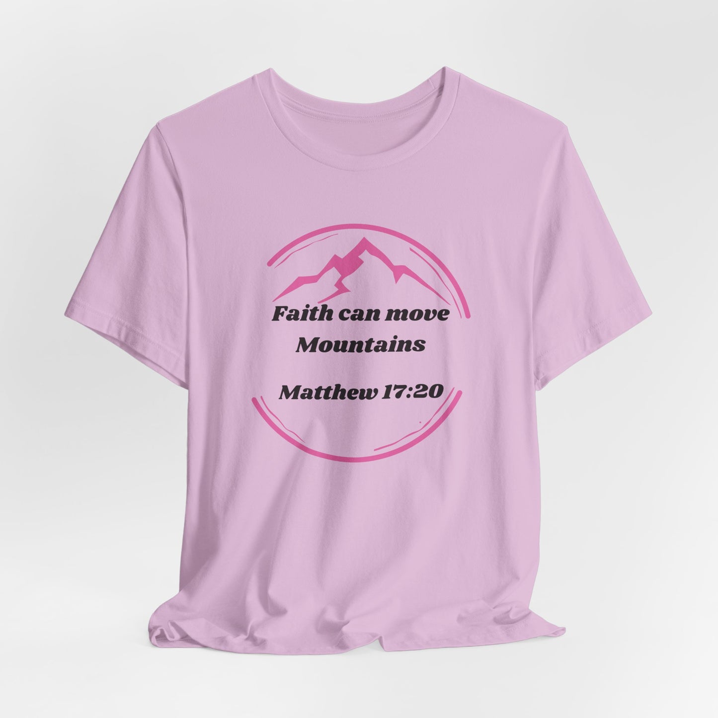 Faith Can Move Mountains Jersey Short Sleeve Tee