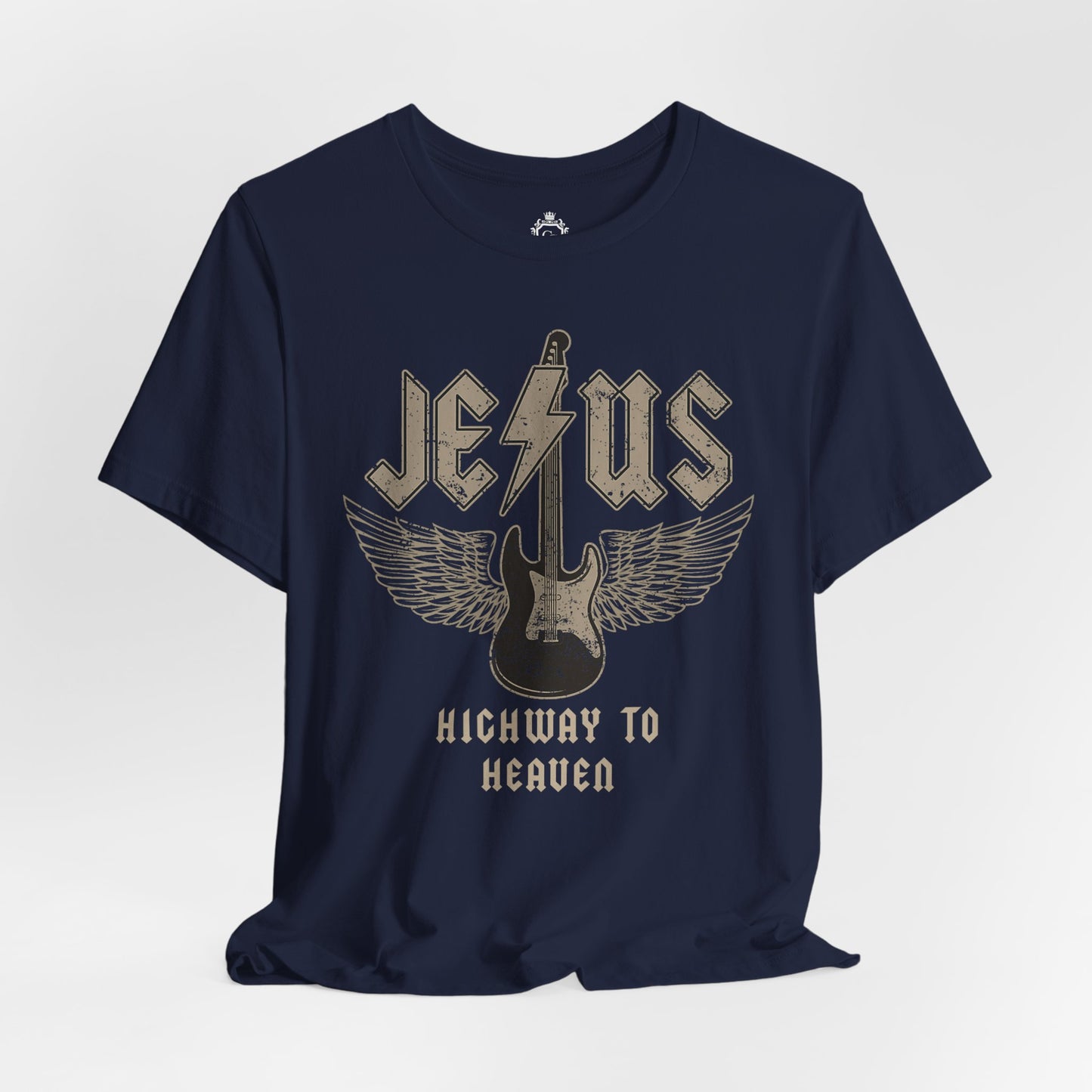 Jesus Highway To Heaven Jersey Short Sleeve Tee