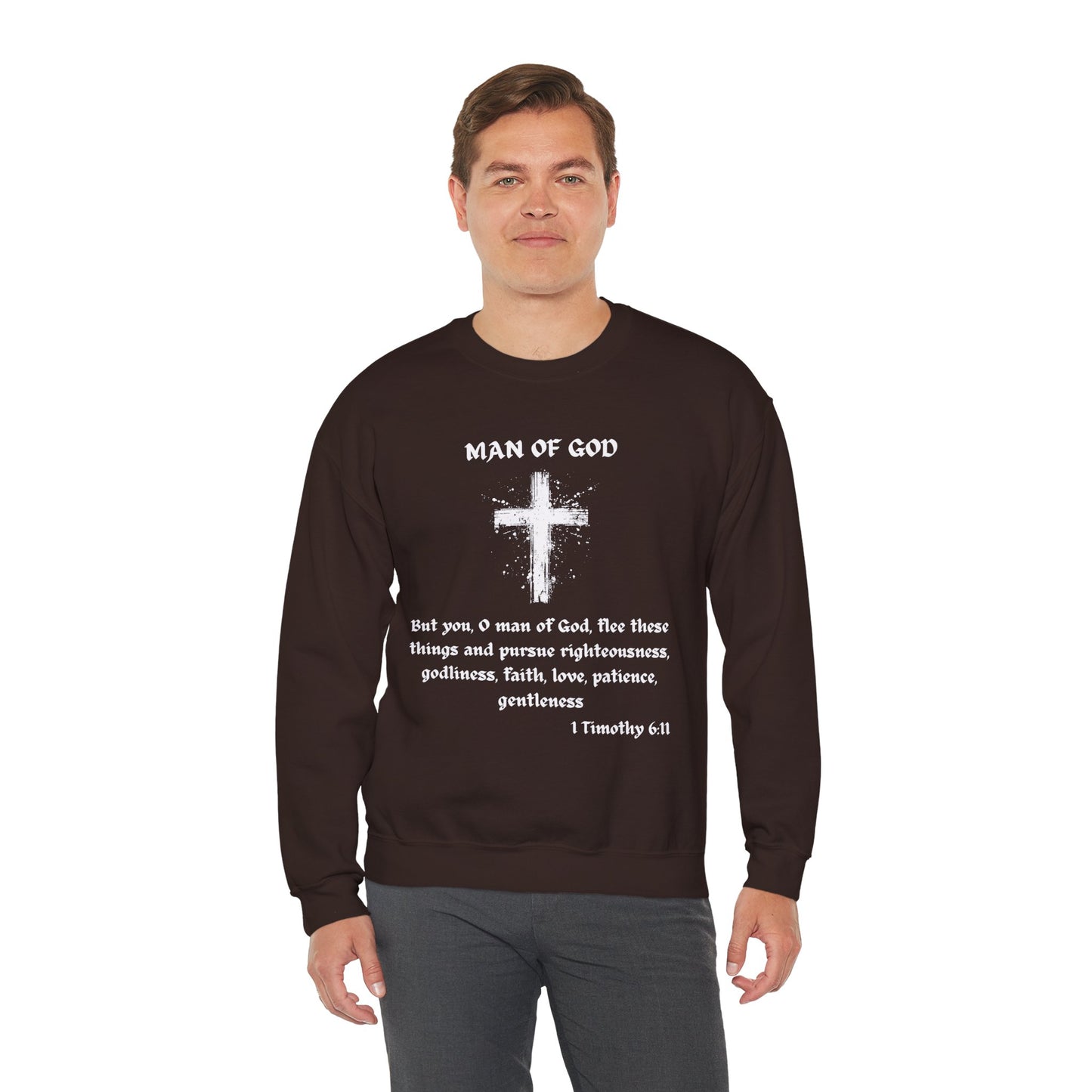 Man Of God Heavy Blend™ Crewneck Sweatshirt