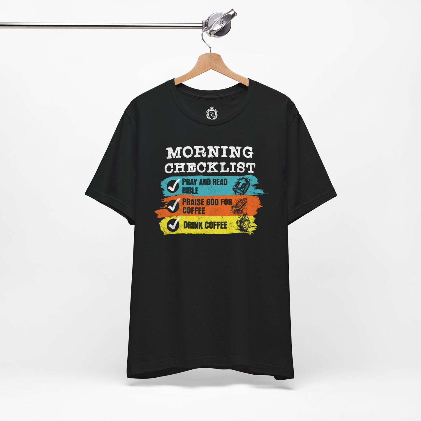 Morning Checklist Jersey Short Sleeve Tee