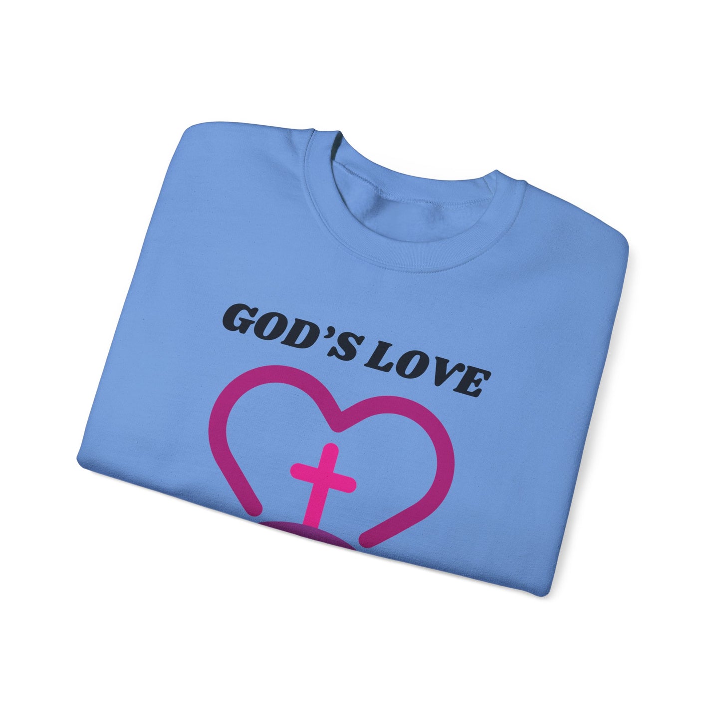 God's Love The Limit Does Not Exist Heavy Blend™ Crewneck Sweatshirt