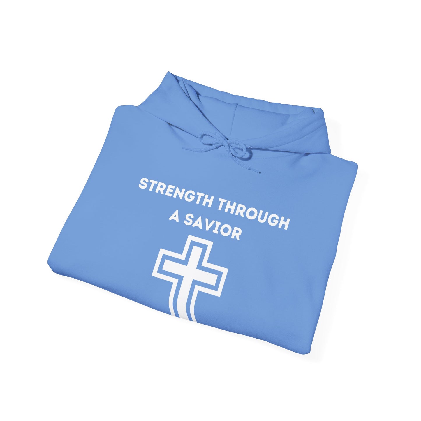 Strength Through A Savior Heavy Blend™ Hooded Sweatshirt