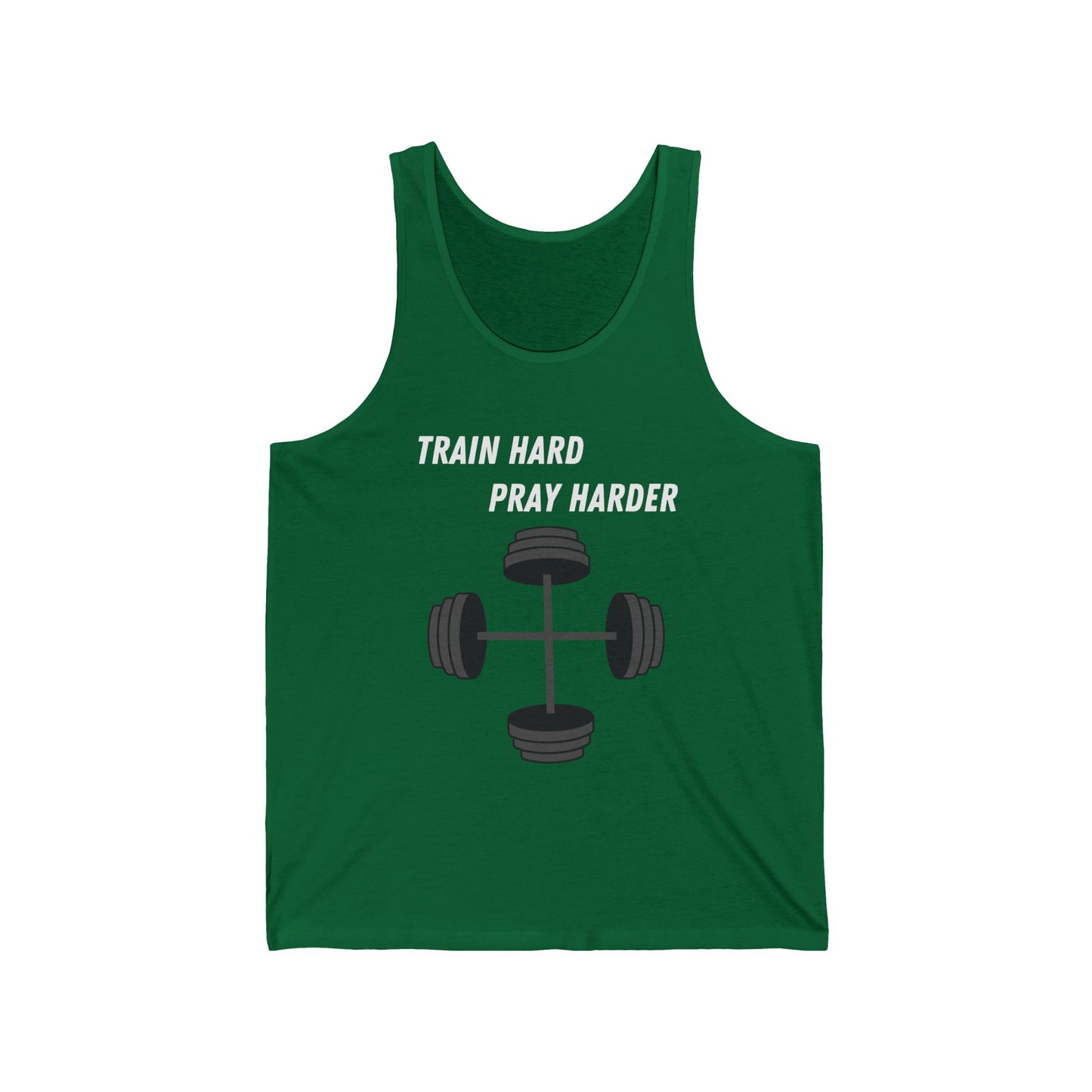 Train Hard Pray Harder Jersey Tank