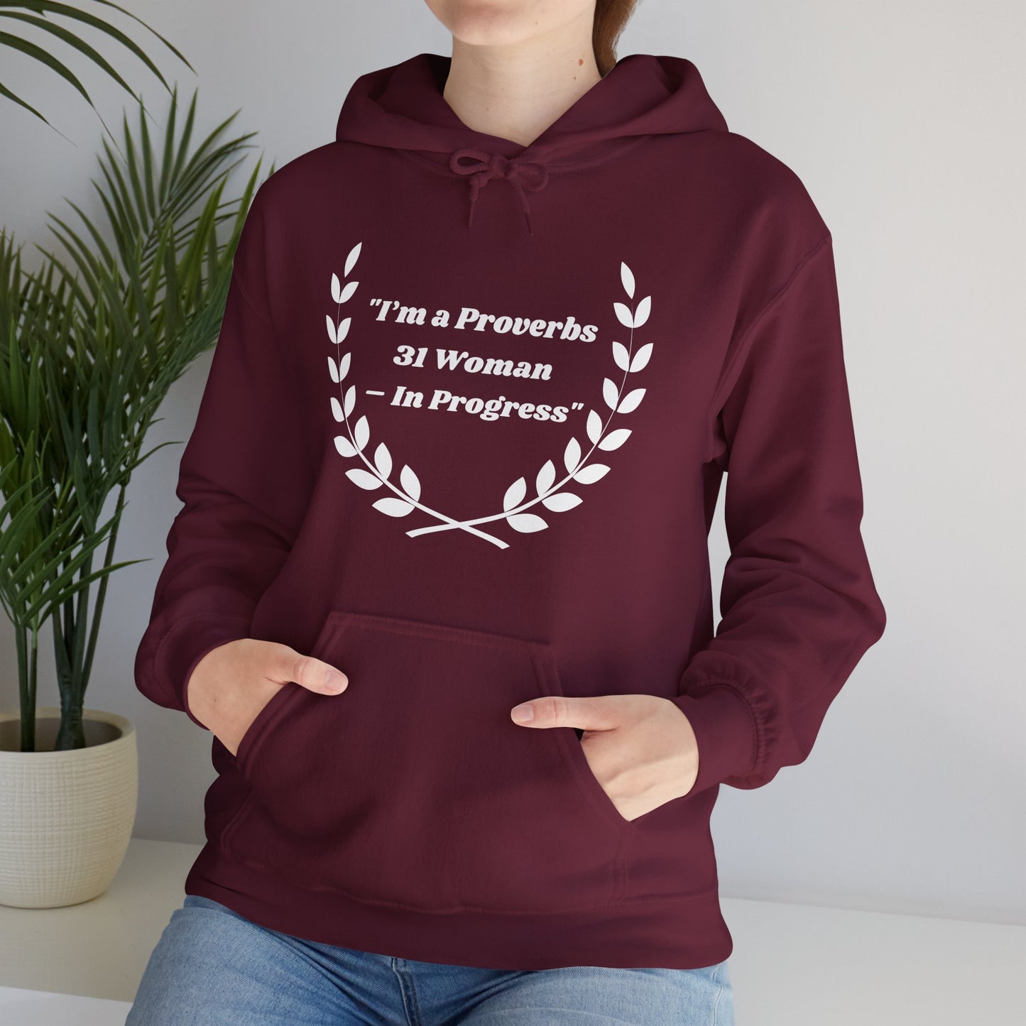 Proverbs 31 Woman In Progress Heavy Blend™ Hooded Sweatshirt