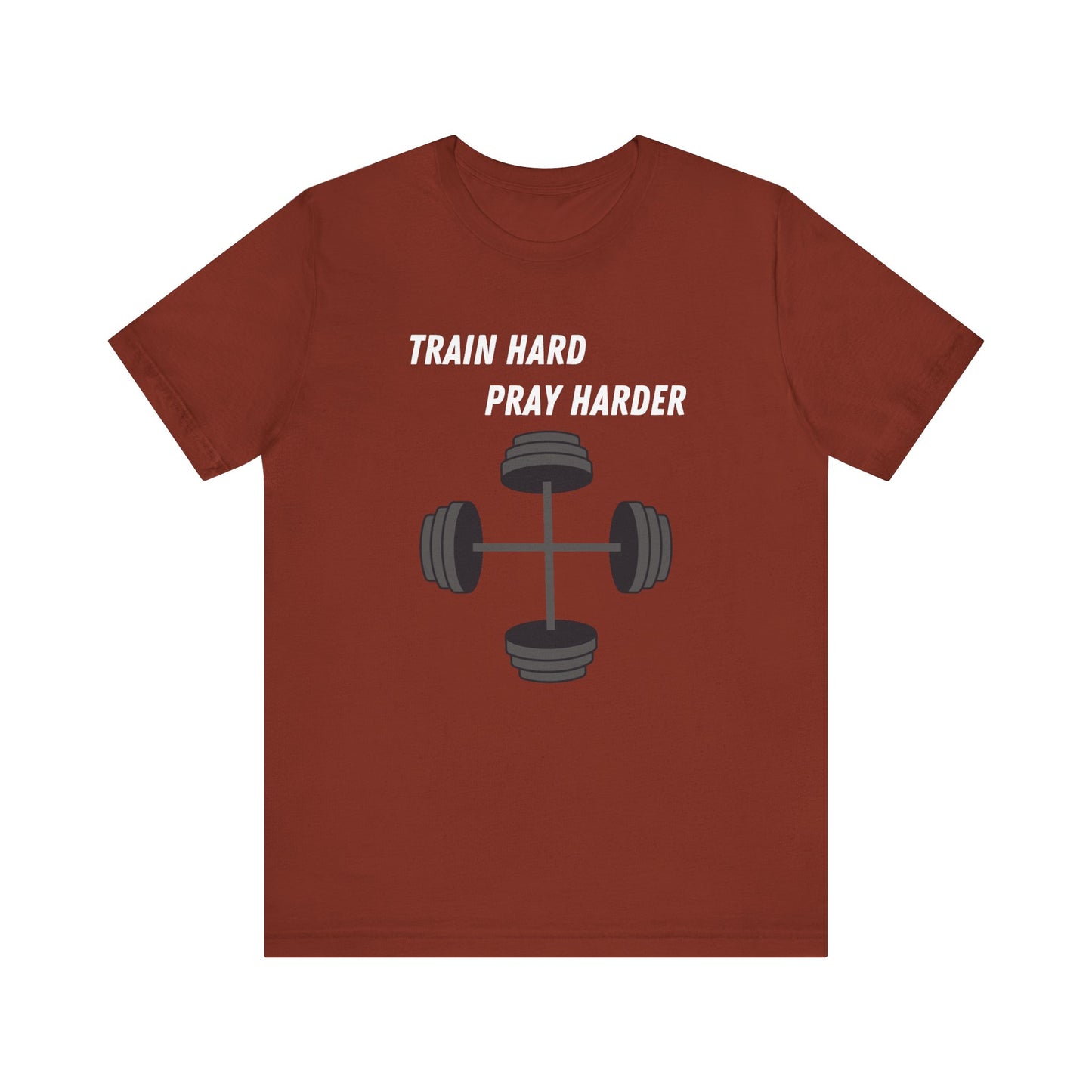 Train Hard Pray Harder Jersey Short Sleeve Tee