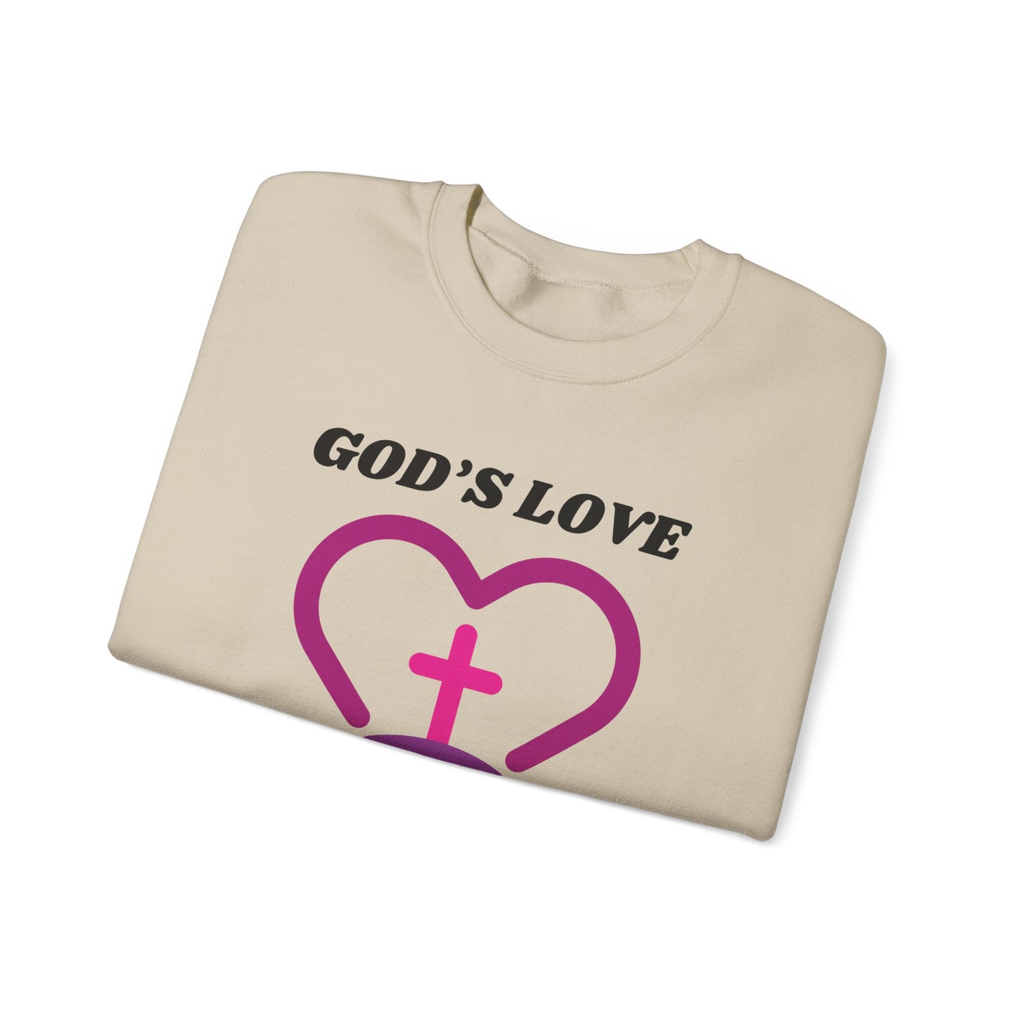 God's Love The Limit Does Not Exist Heavy Blend™ Crewneck Sweatshirt