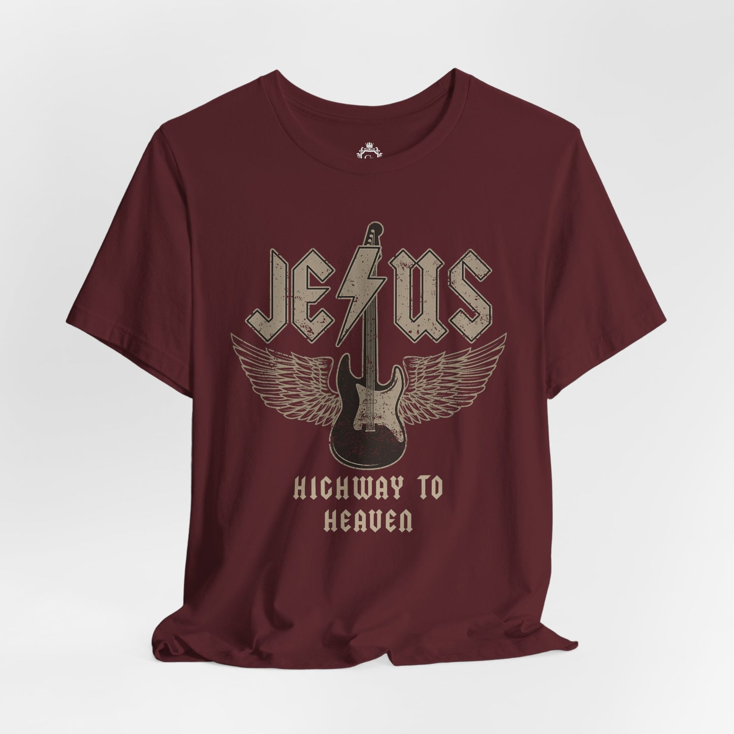 Jesus Highway To Heaven Jersey Short Sleeve Tee