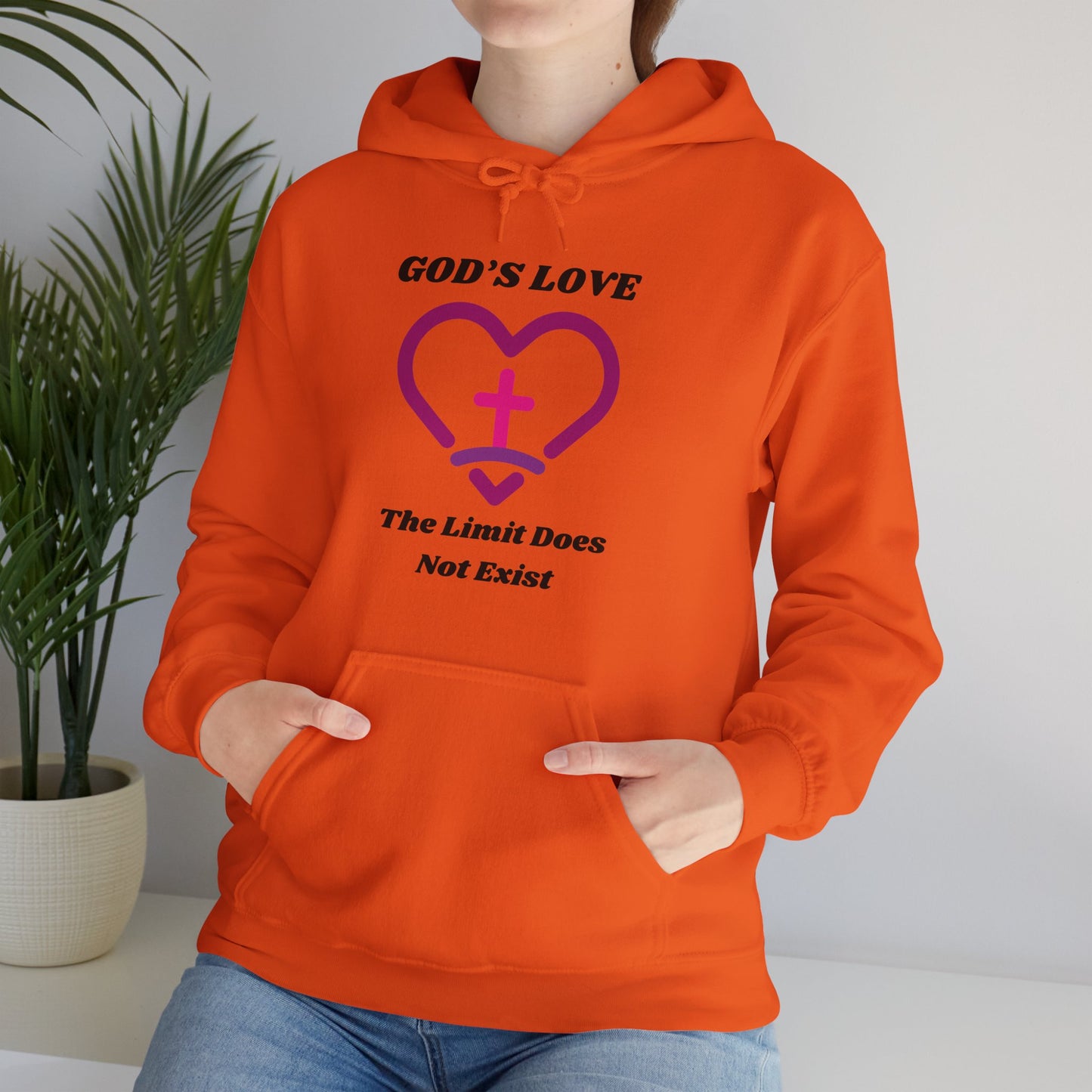 God's Love The Limit Does Not Exist Heavy Blend™ Hooded Sweatshirt