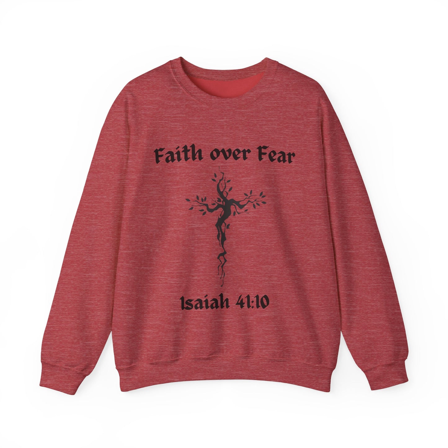 Faith over Fear Heavy Blend™ Crewneck Sweatshirt