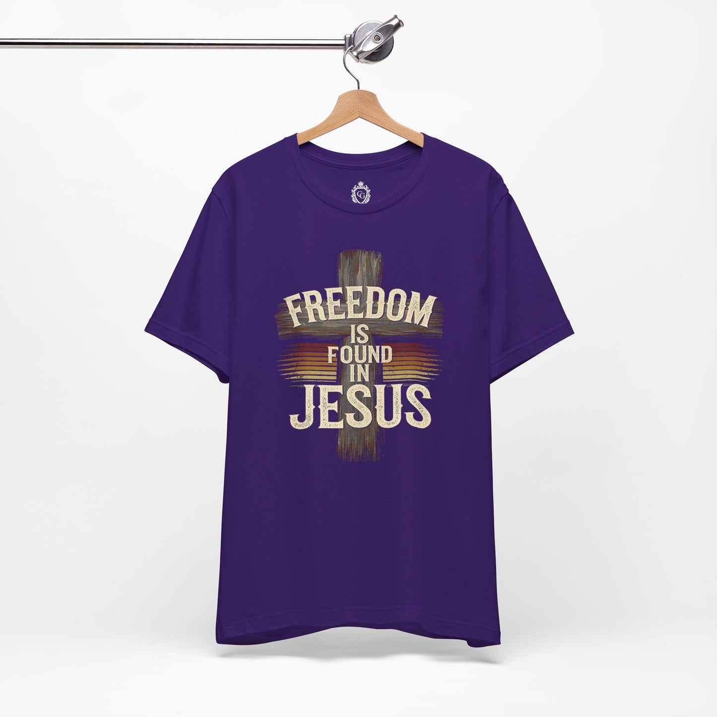 Freedom in found in Jesus Jersey Short Sleeve Tee