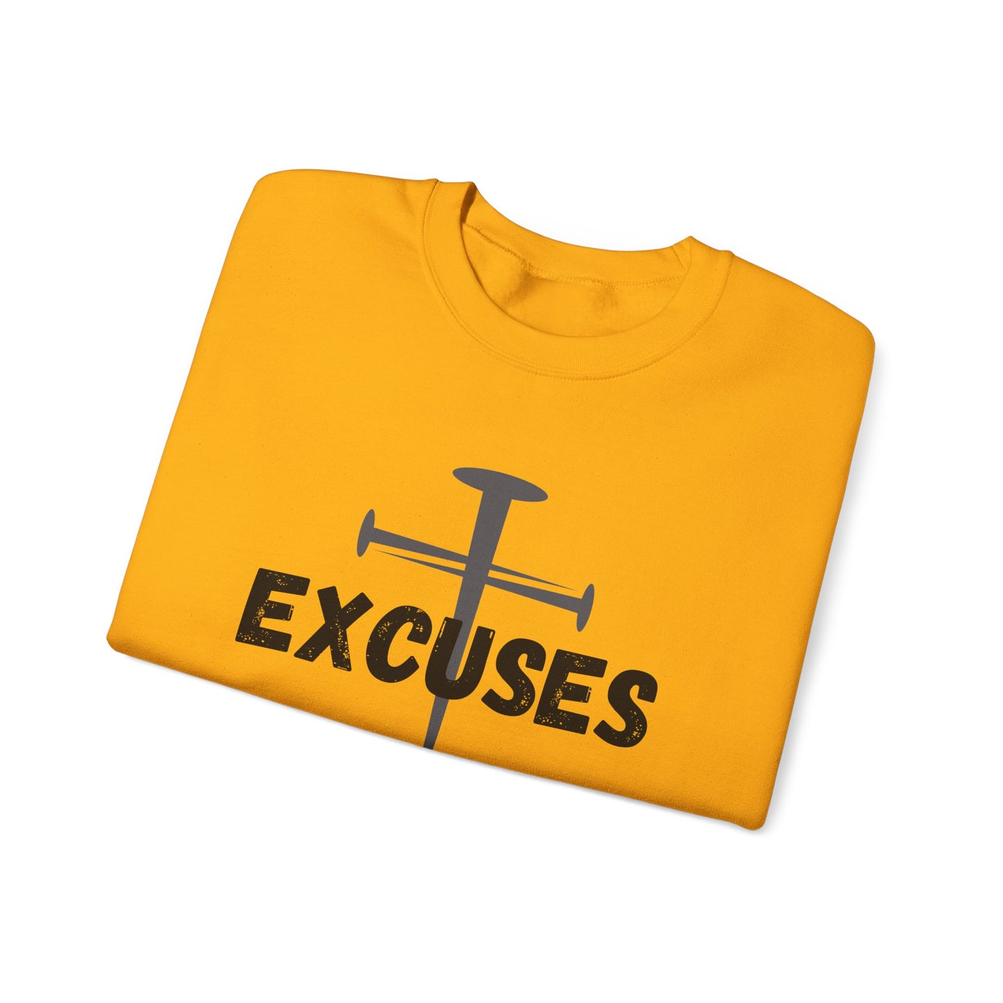 Crucified My Excuses Heavy Blend™ Crewneck Sweatshirt