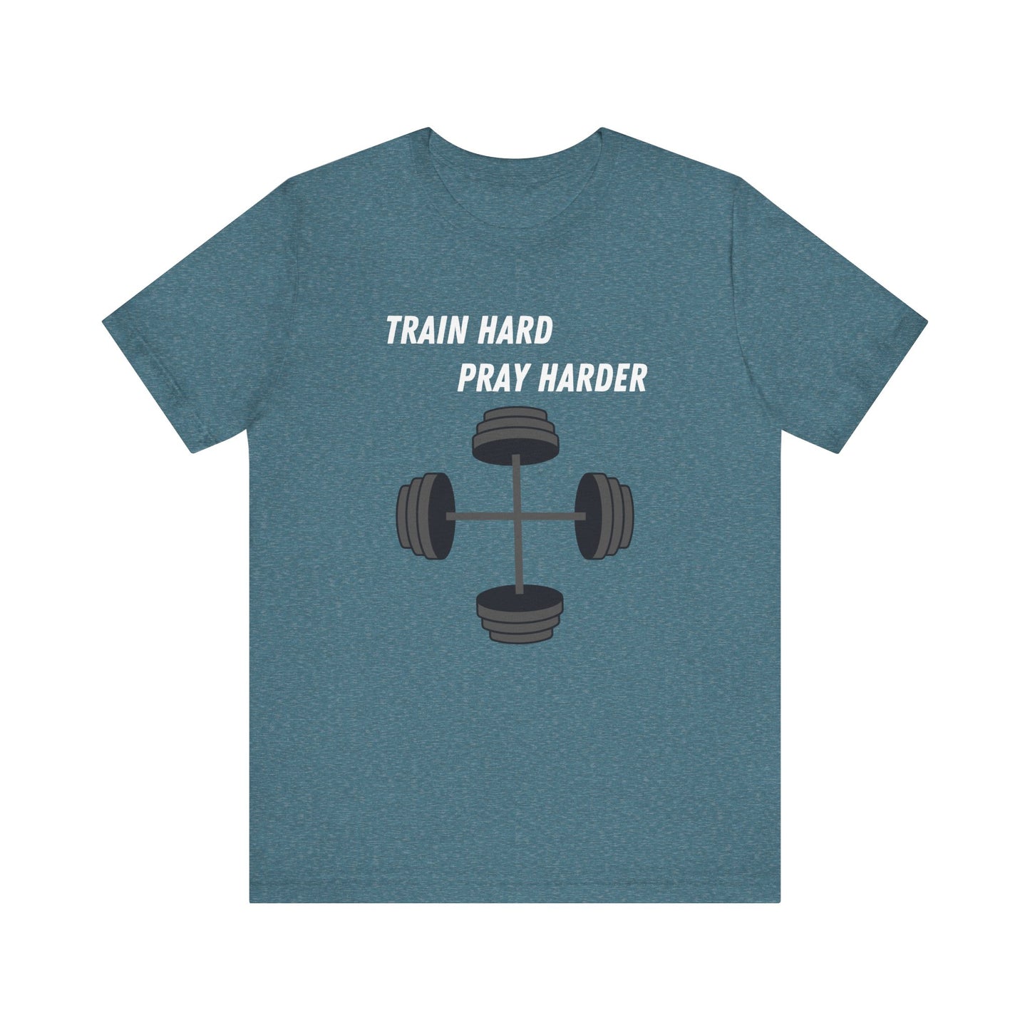 Train Hard Pray Harder Jersey Short Sleeve Tee