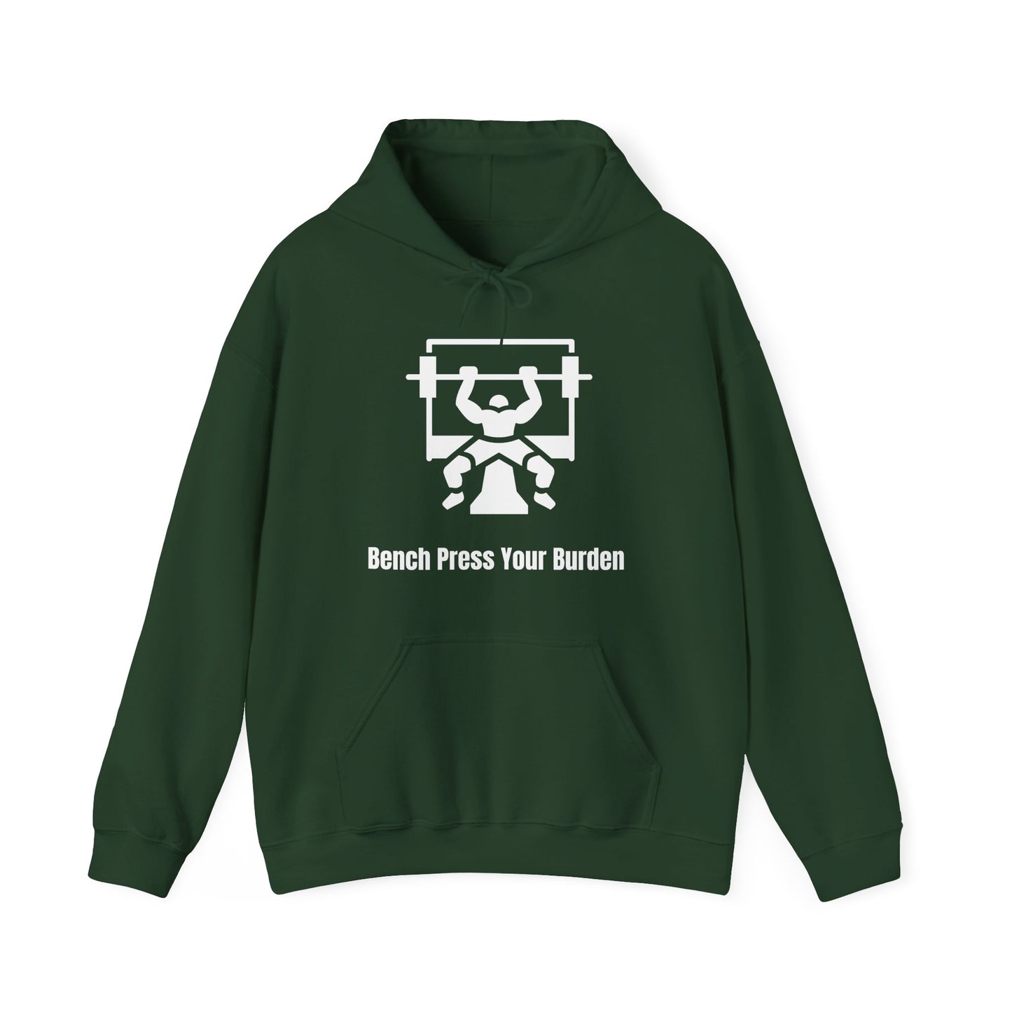 Bench Press Your Burdens Heavy Blend™ Hooded Sweatshirt