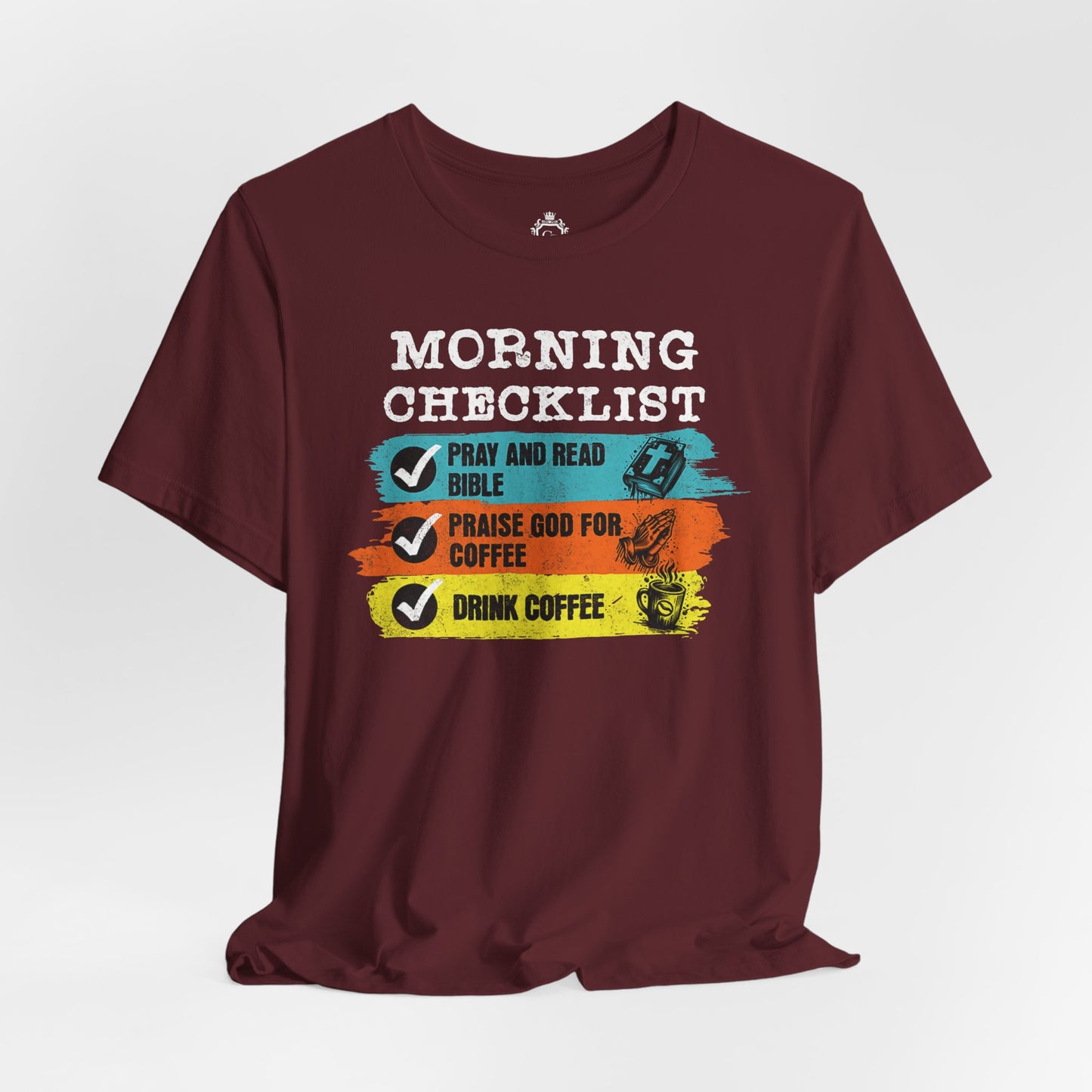 Morning Checklist Jersey Short Sleeve Tee