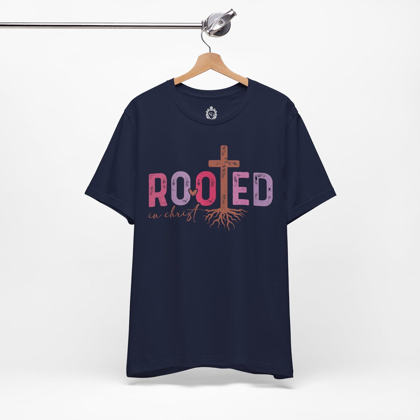Rooted In Christ Jersey Short Sleeve Tee