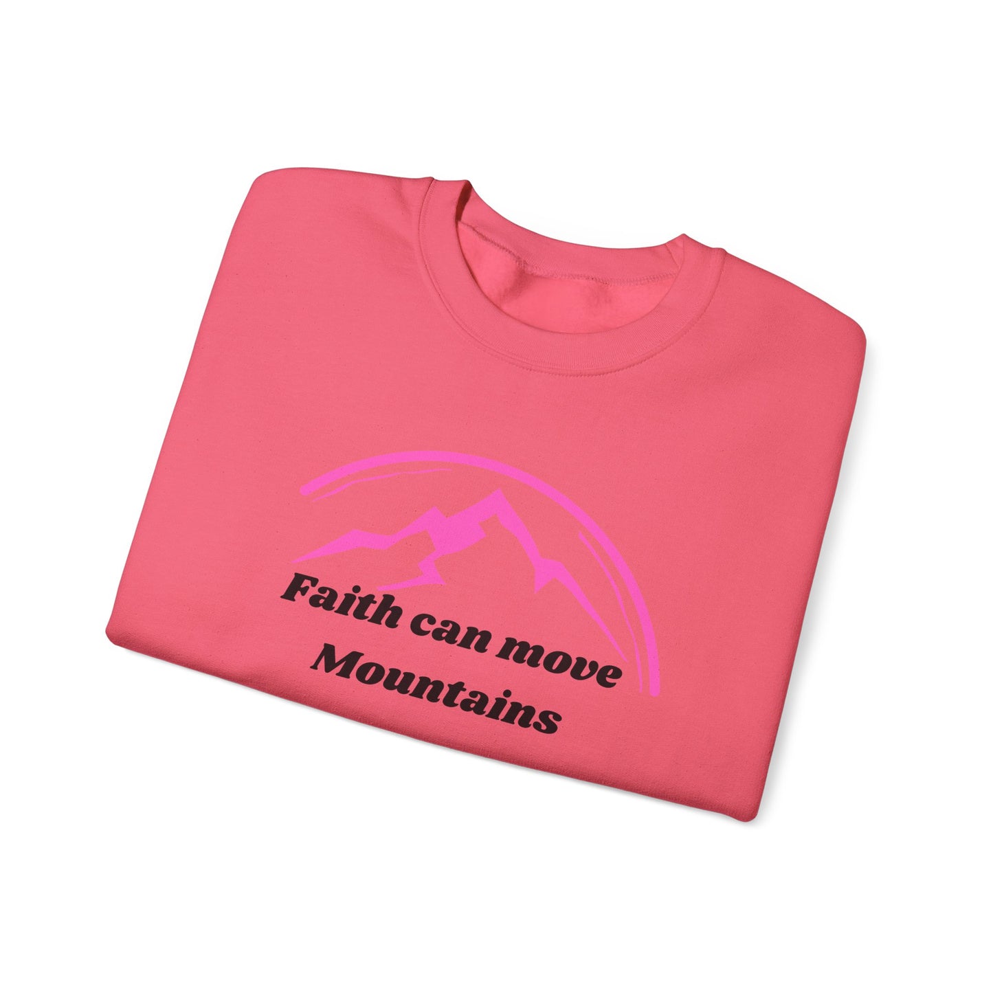 Faith Can Move Mountains Heavy Blend™ Crewneck Sweatshirt