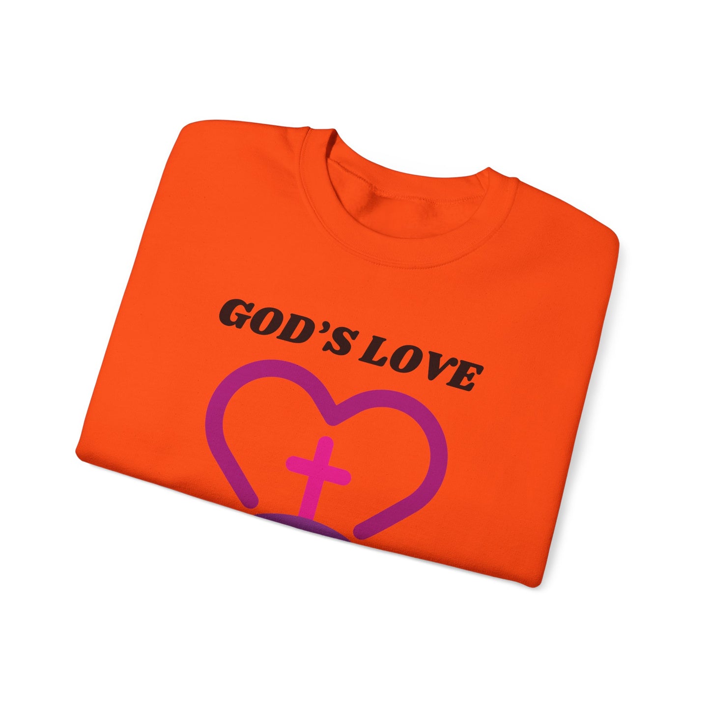 God's Love The Limit Does Not Exist Heavy Blend™ Crewneck Sweatshirt