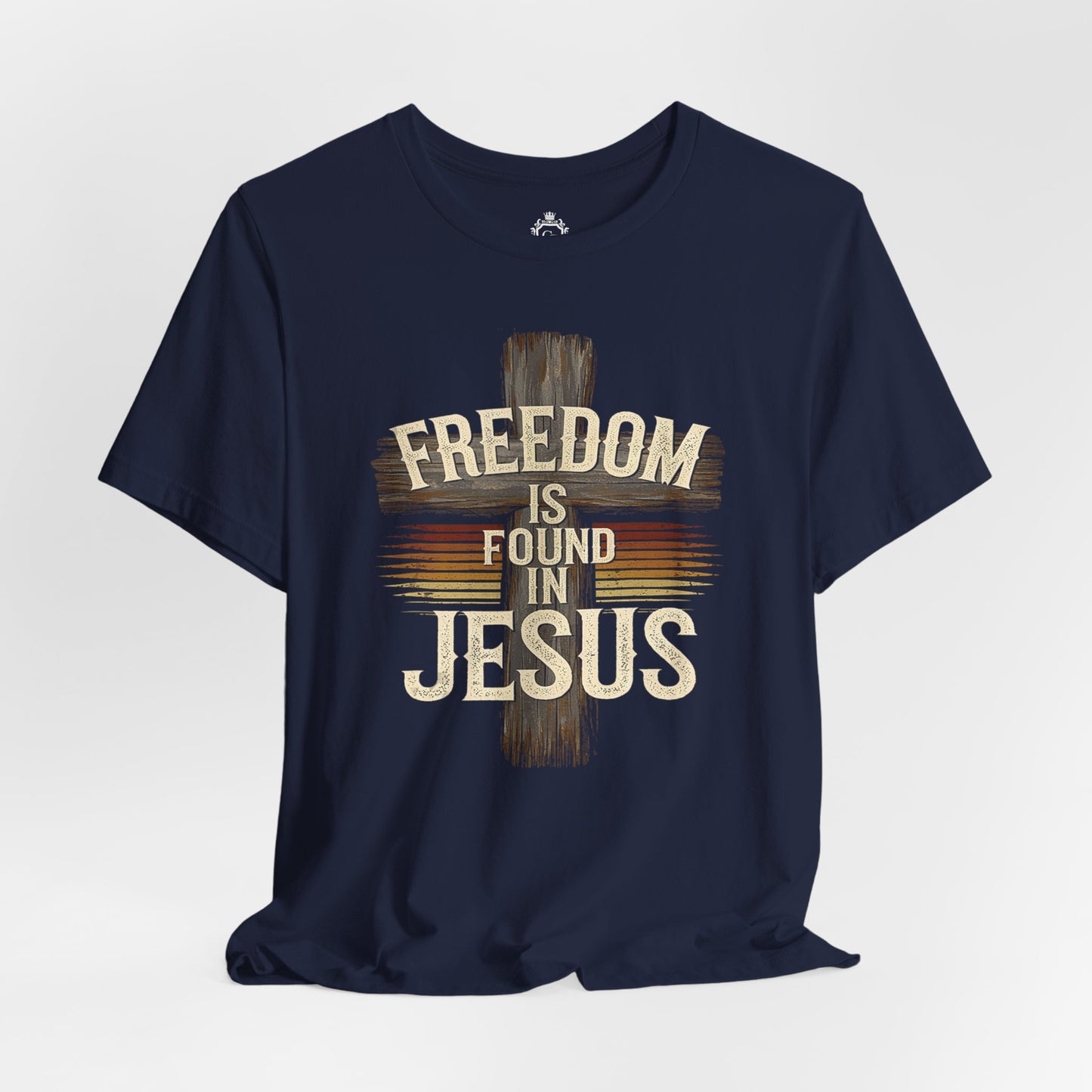 Freedom in found in Jesus Jersey Short Sleeve Tee