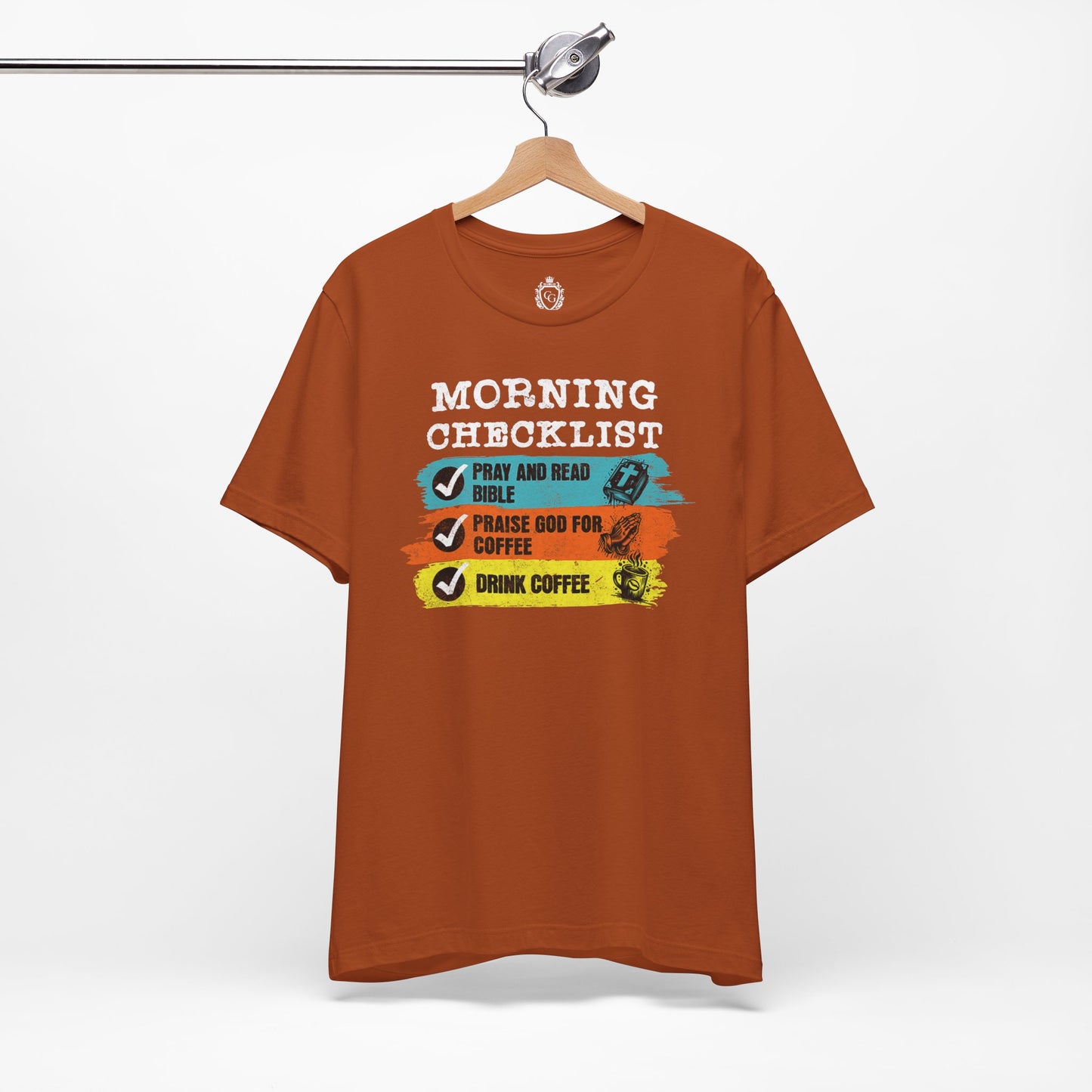 Morning Checklist Jersey Short Sleeve Tee