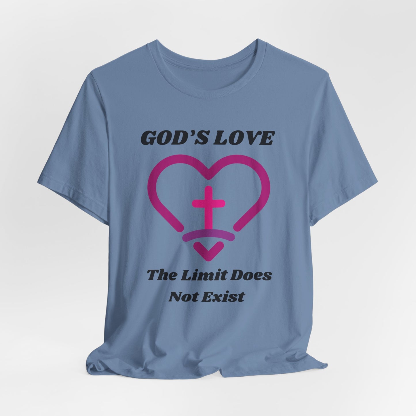 God's Love The Limit Does Not Exist Jersey Short Sleeve Tee