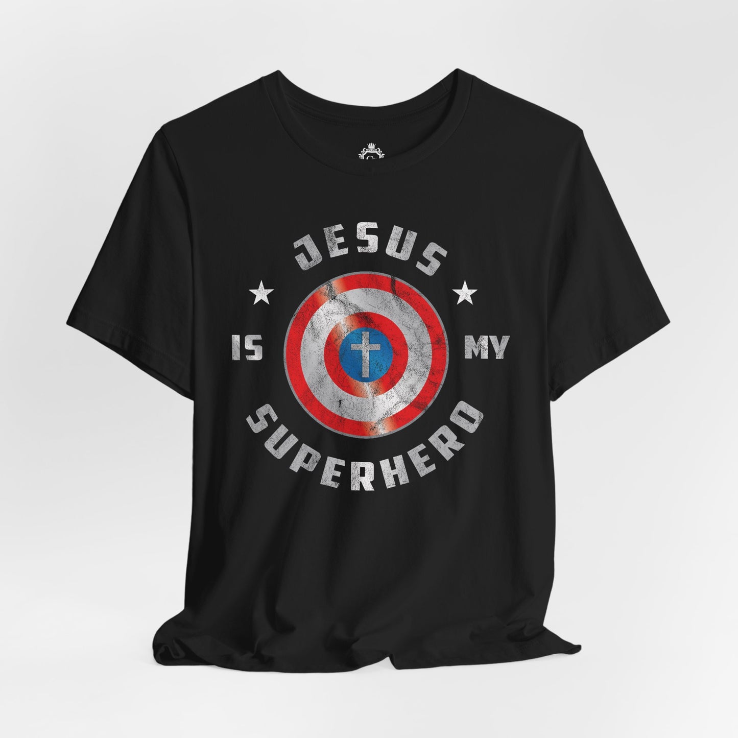 Jesus Is My Super Hero Jersey Short Sleeve Tee