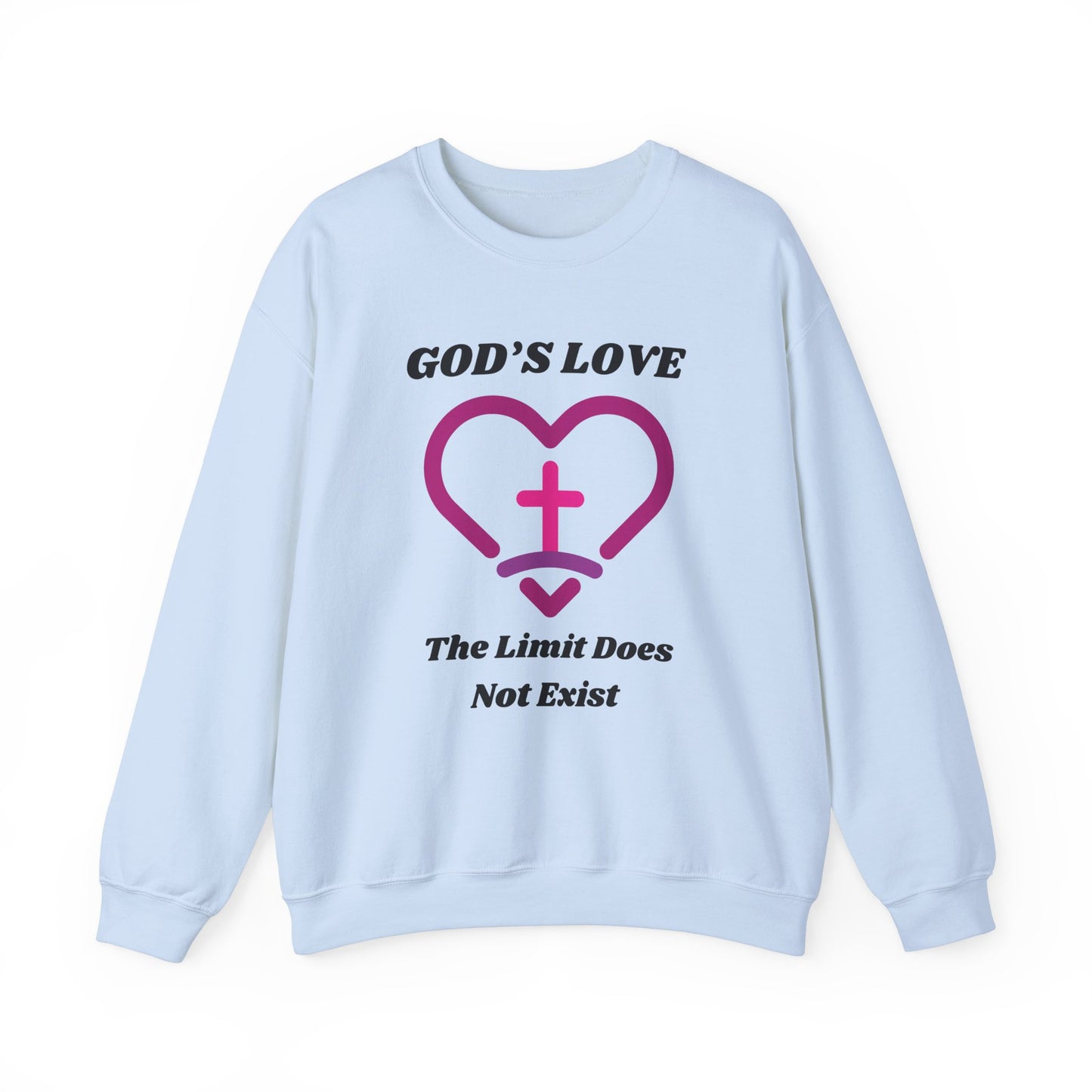 God's Love The Limit Does Not Exist Heavy Blend™ Crewneck Sweatshirt