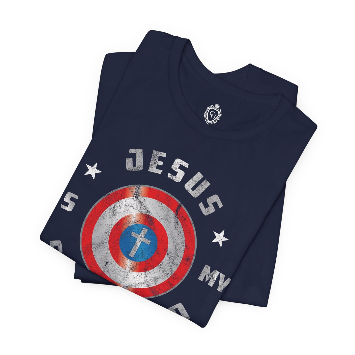 Jesus Is My Super Hero Jersey Short Sleeve Tee