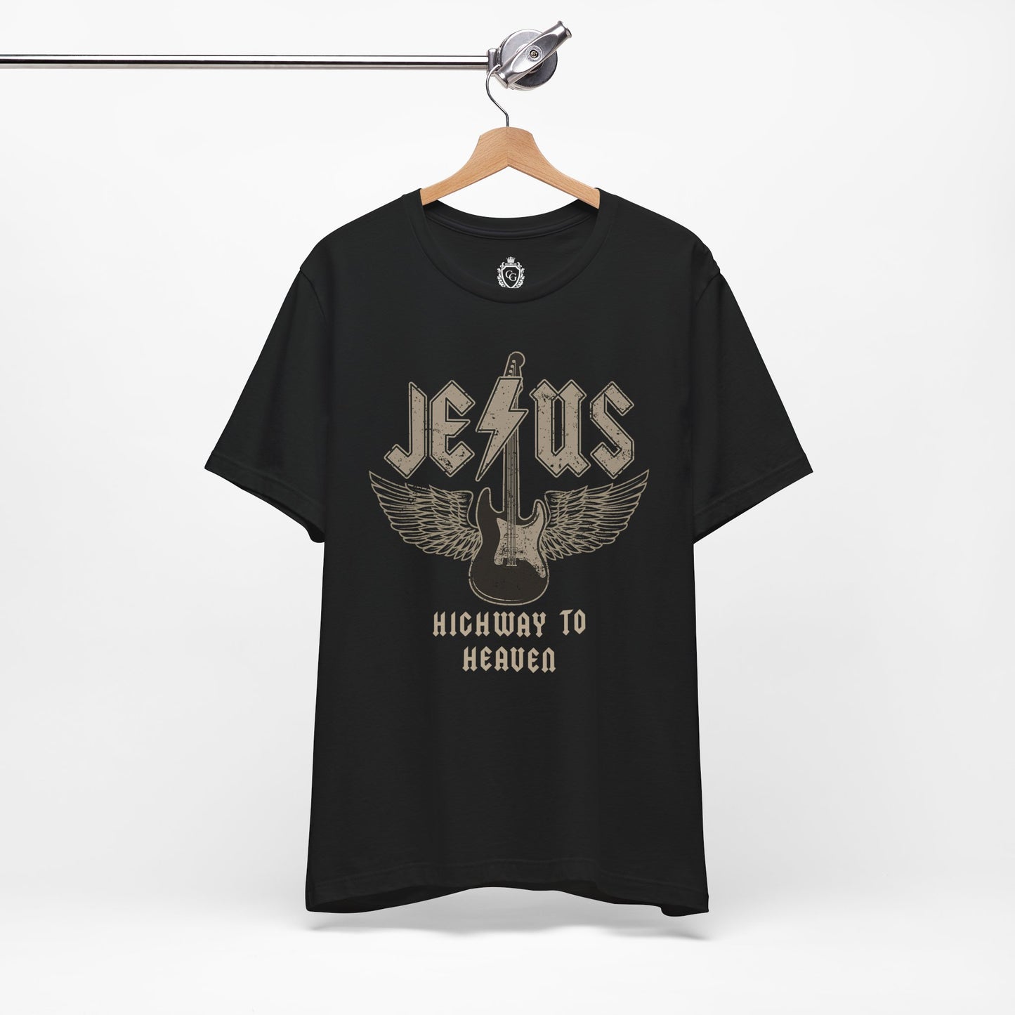 Jesus Highway To Heaven Jersey Short Sleeve Tee
