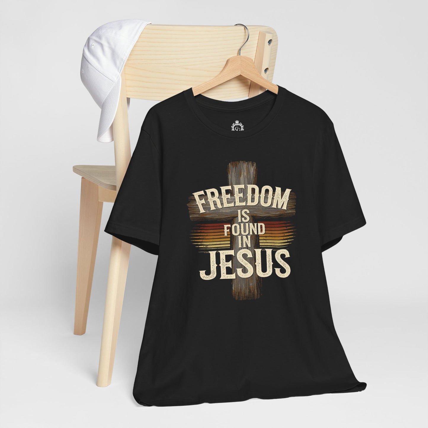 Freedom in found in Jesus Jersey Short Sleeve Tee