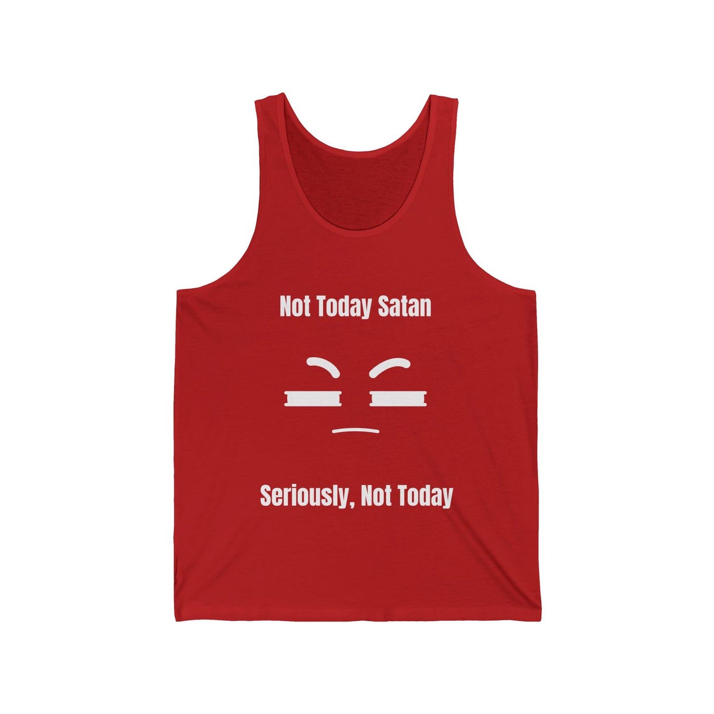 Not Today Satan Jersey Tank